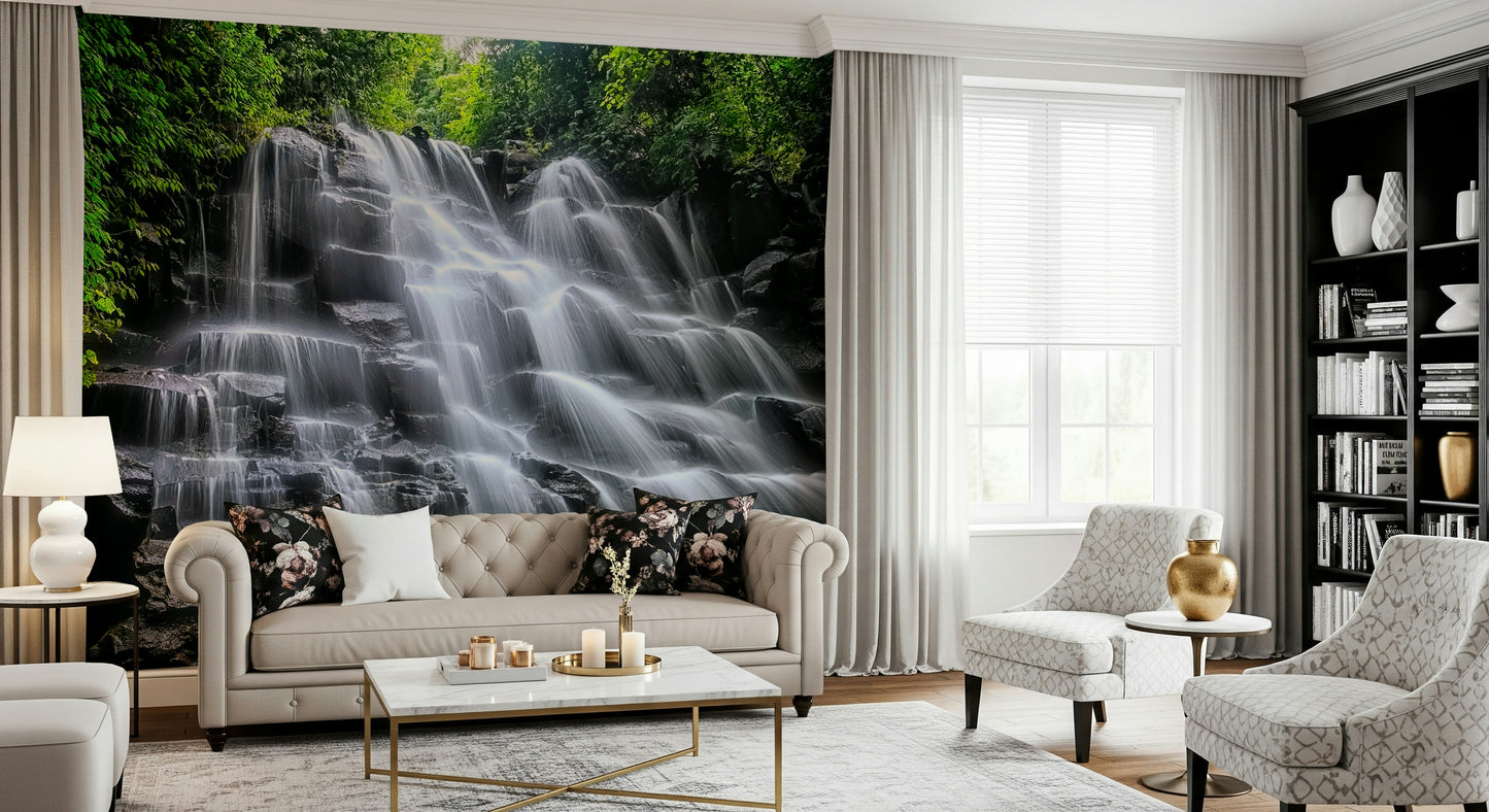 Cascading Serenity Wall Mural