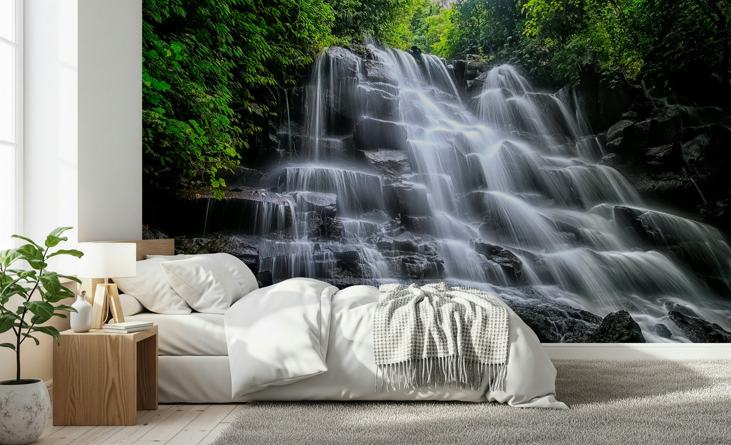 Cascading Serenity Wall Mural