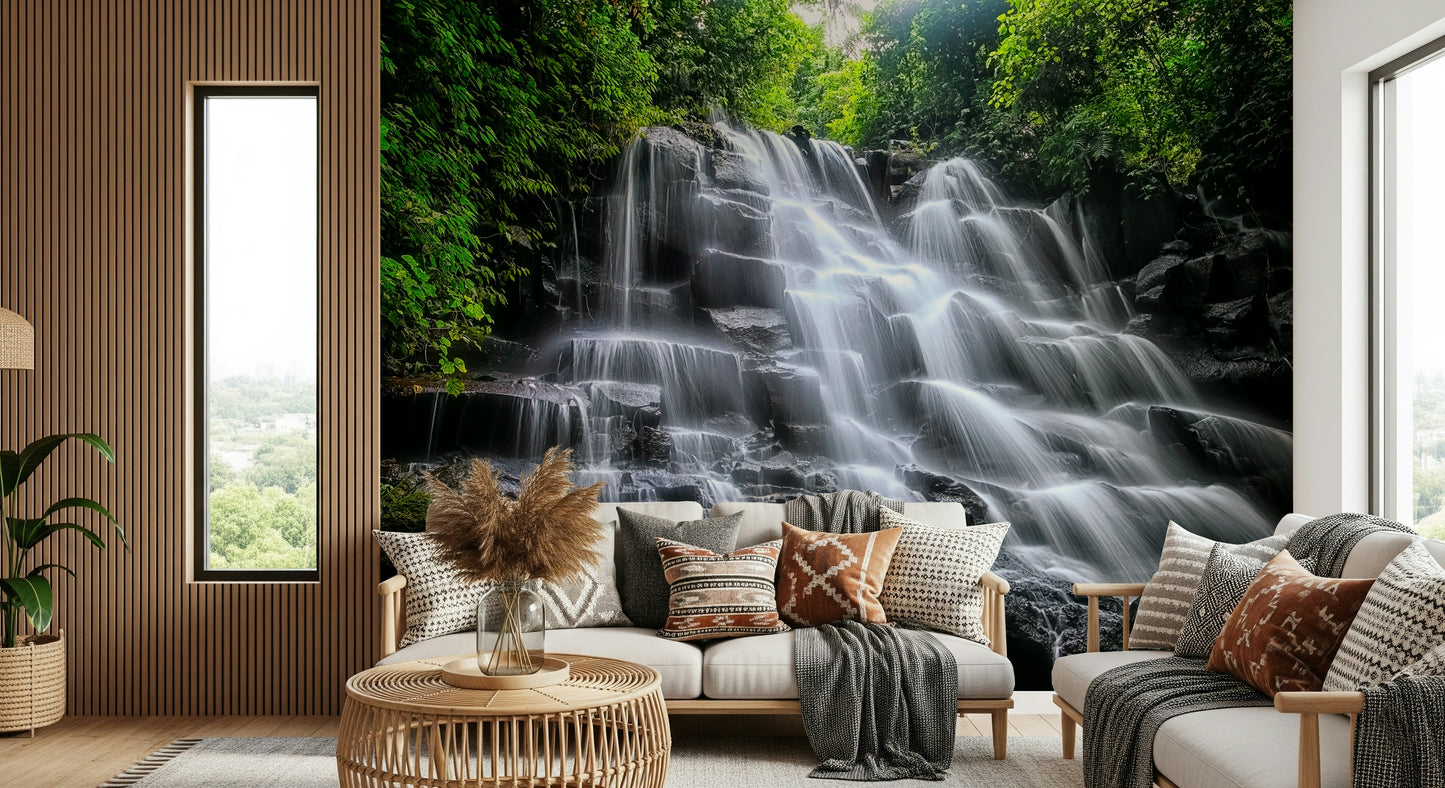 Cascading Serenity Wall Mural