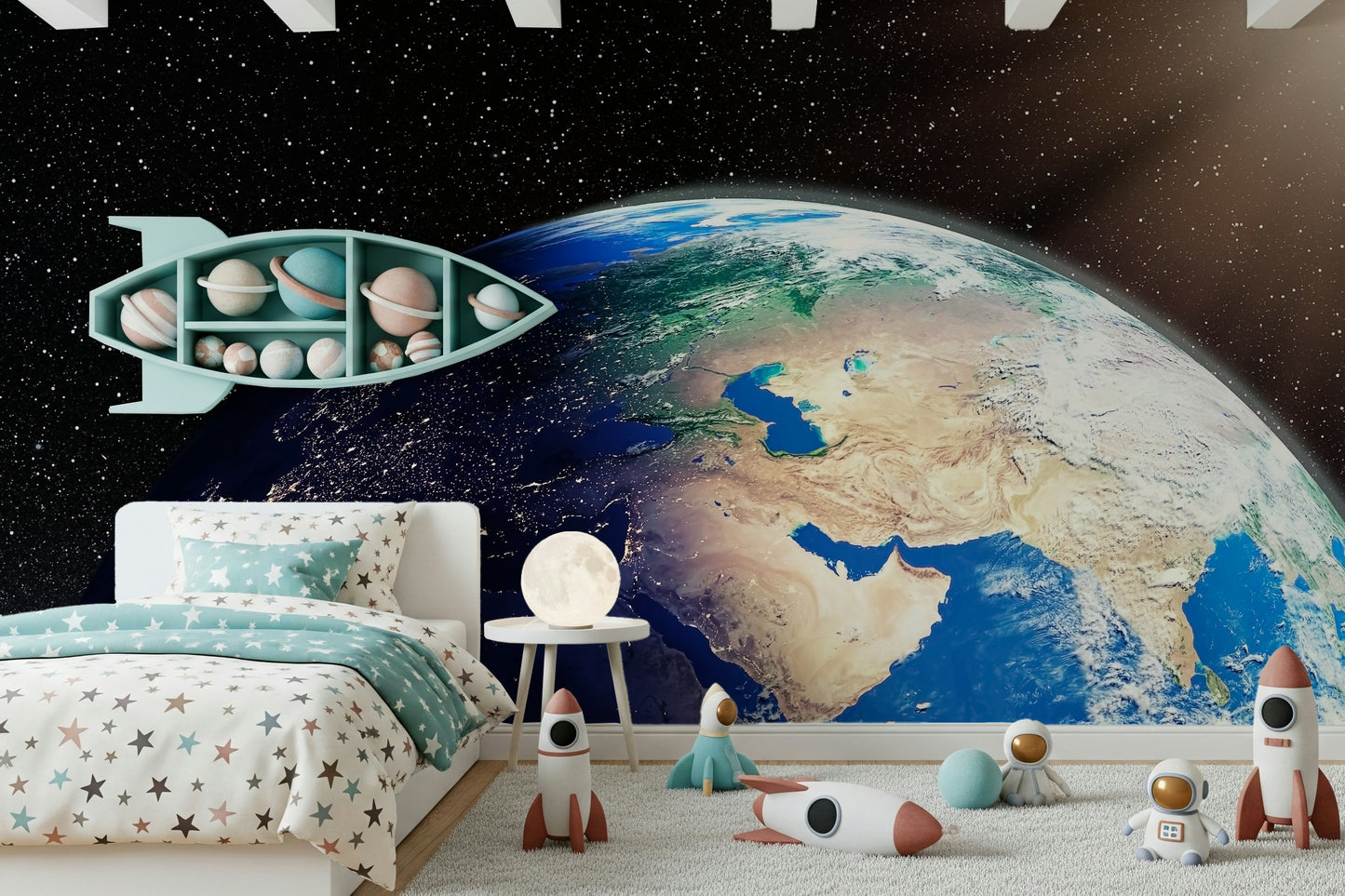 Earth from Space Wall Mural