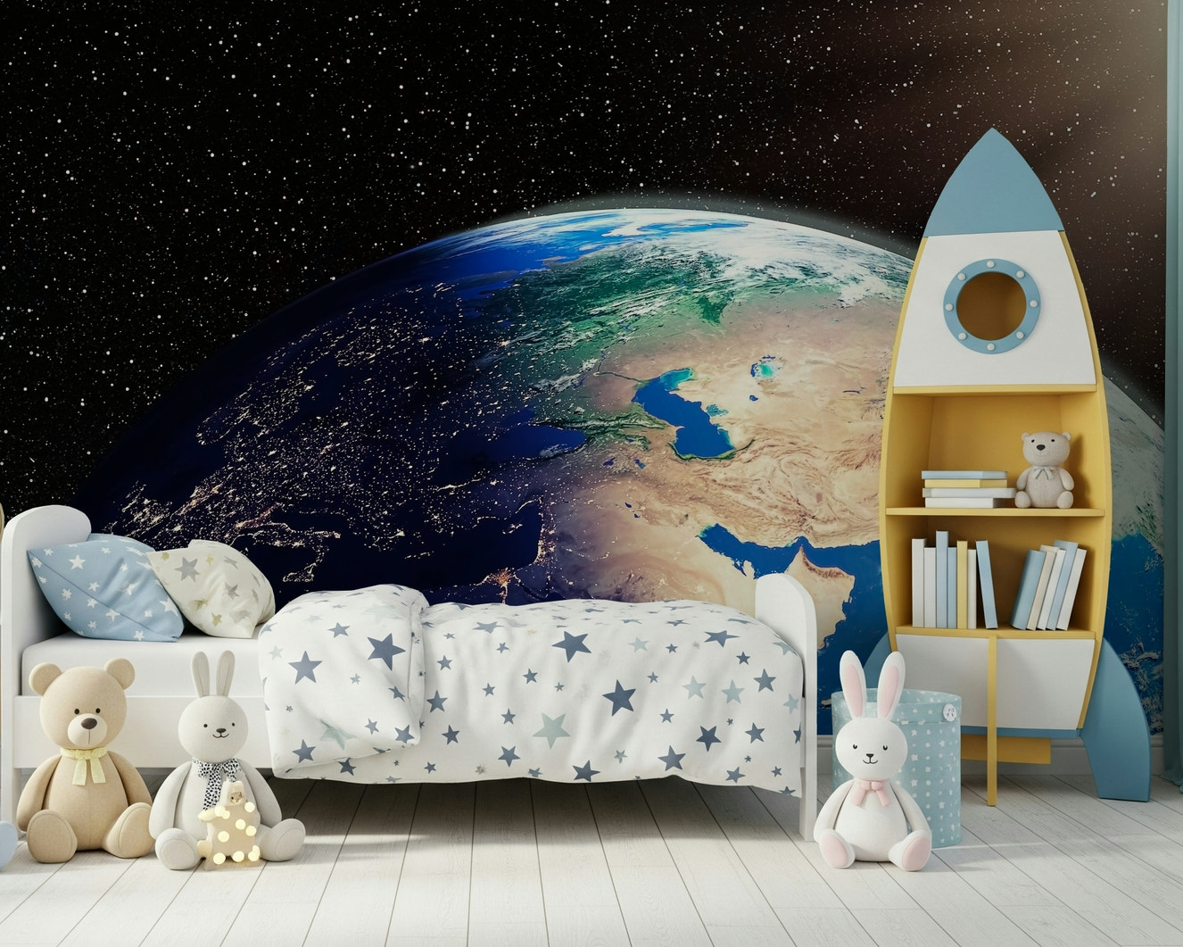 Earth from Space Wall Mural