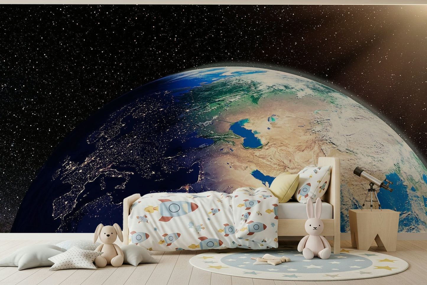 Earth from Space Wall Mural