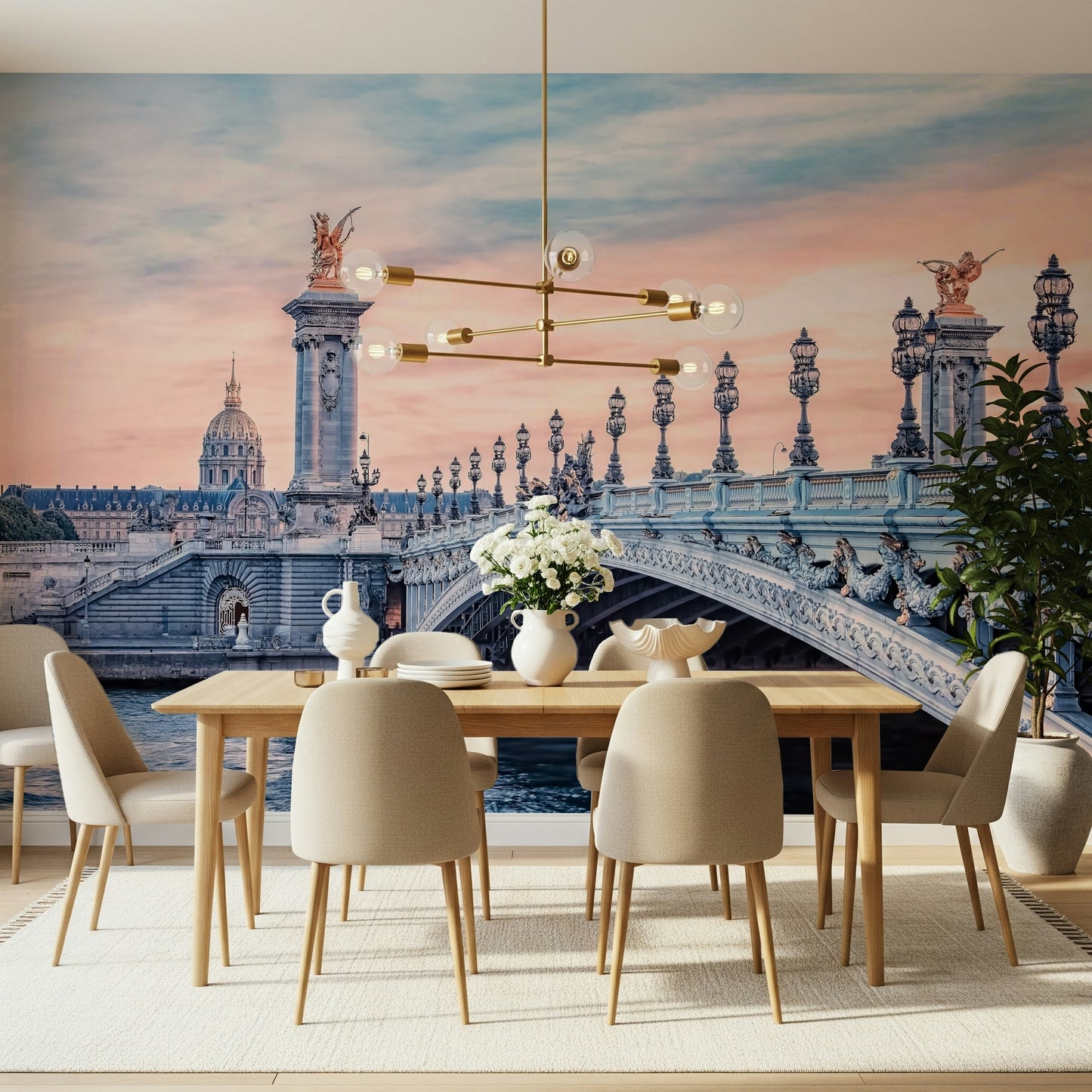 Parisian Bridge Dream Wall Mural