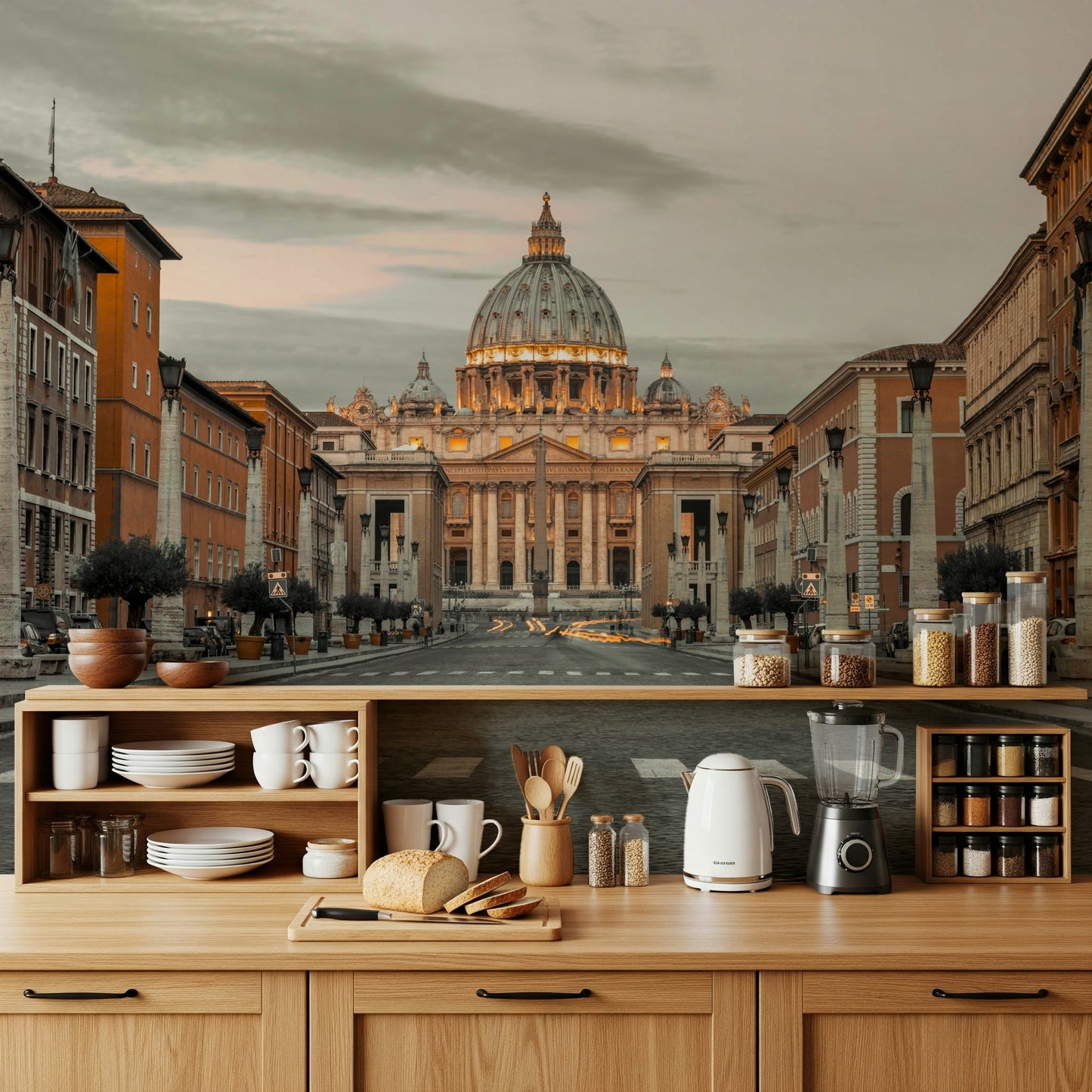 Eternal City Vista Wall Mural