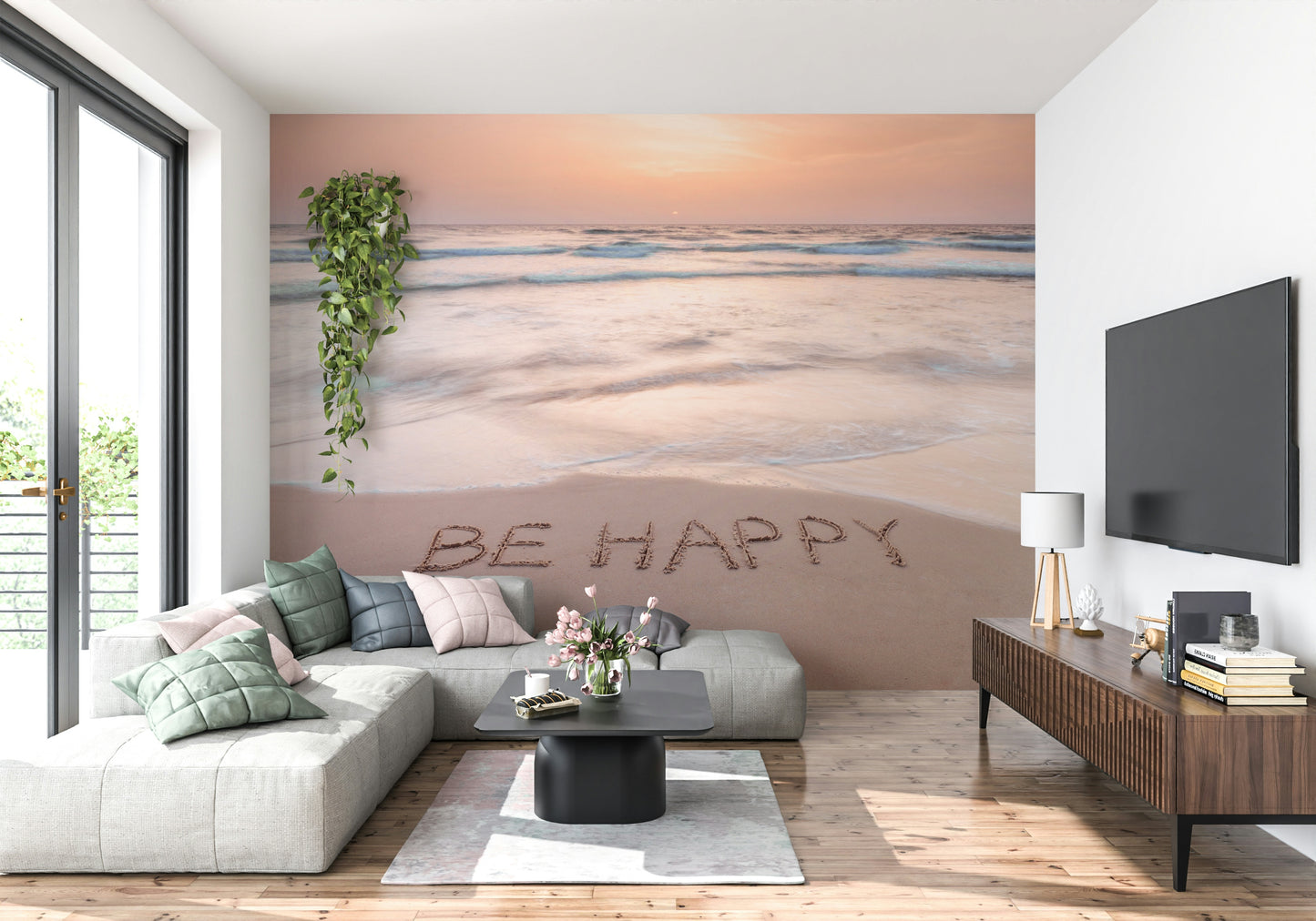 Coastal Affirmation Wall Mural