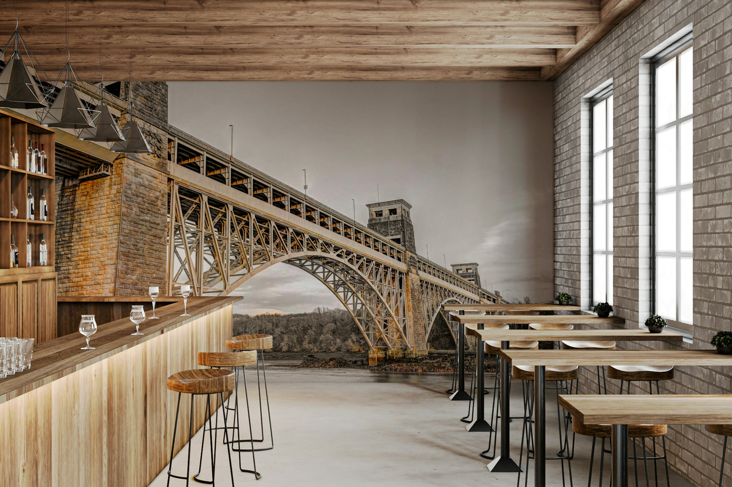 Britannia Bridge Wall Mural