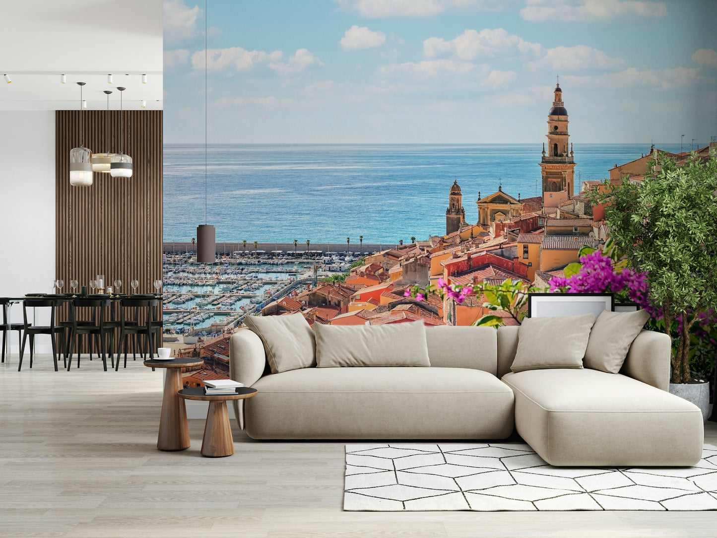 Mediterranean Village Wall Mural