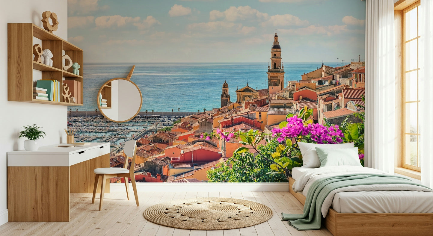 Mediterranean Village Wall Mural