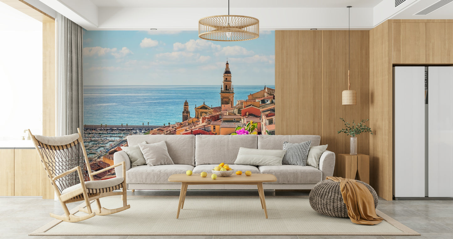 Mediterranean Village Wall Mural