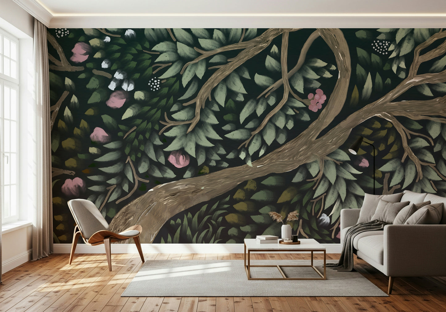 Floral Canopy Dream Wall Mural