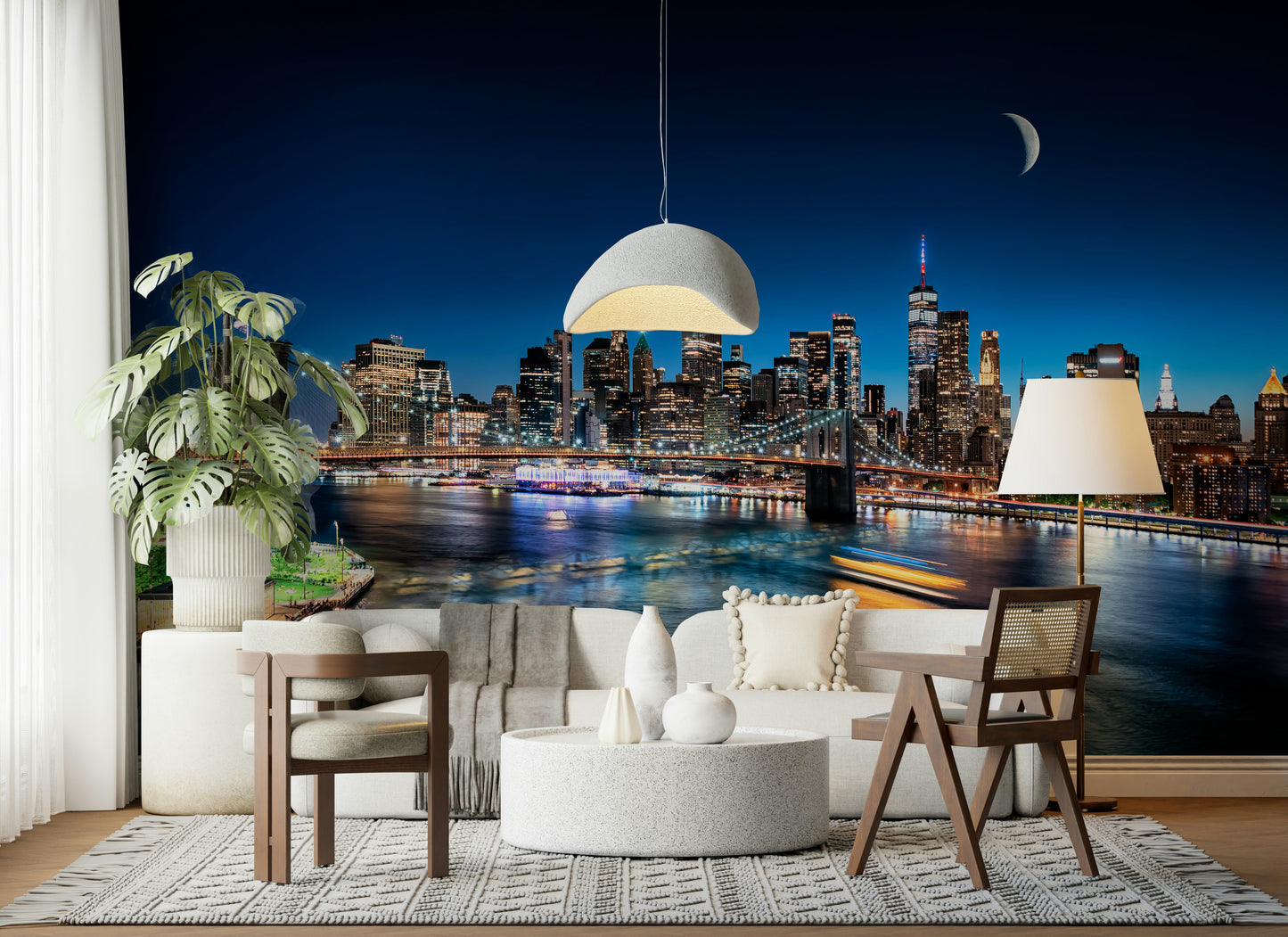 NYC by Night Wall Mural