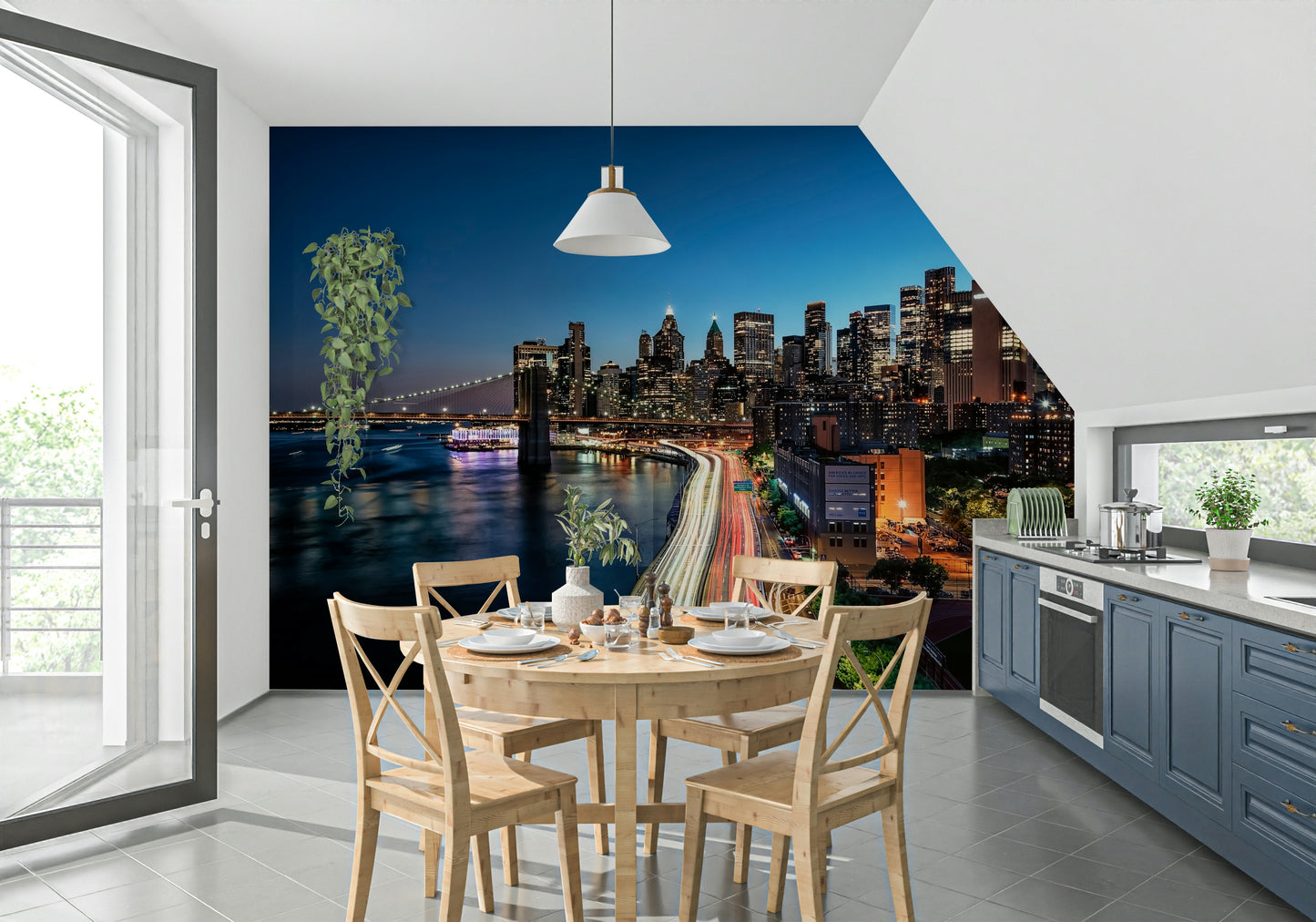 Urban Pulse Wall Mural