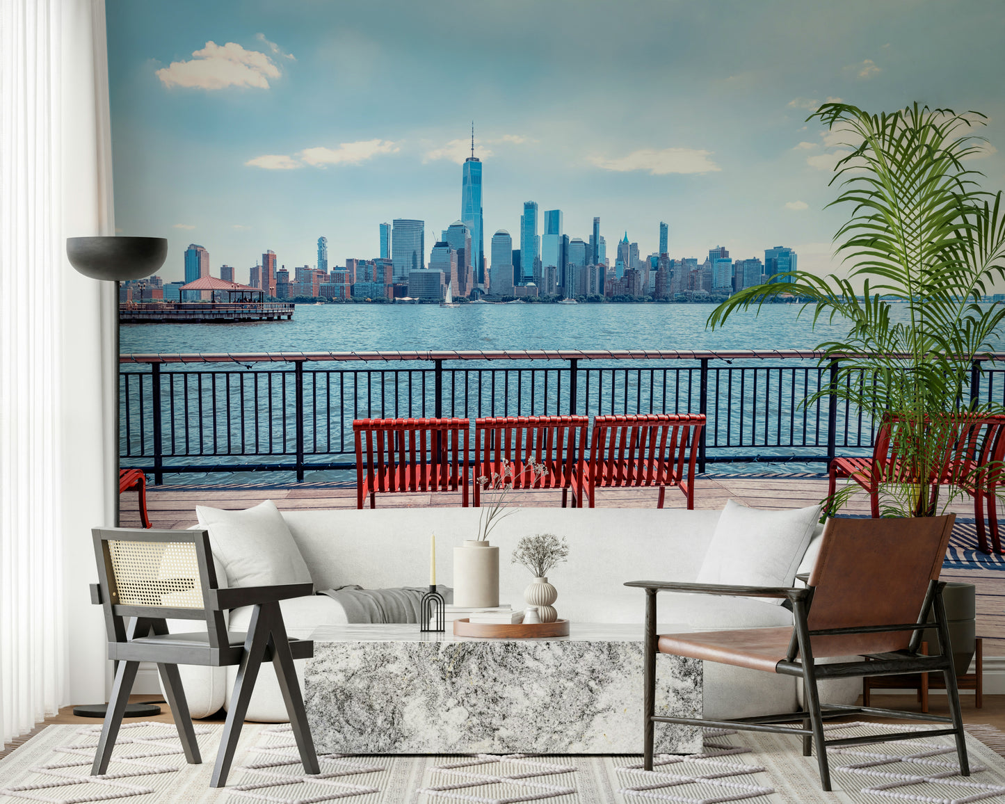 City Skyline View Wall Mural