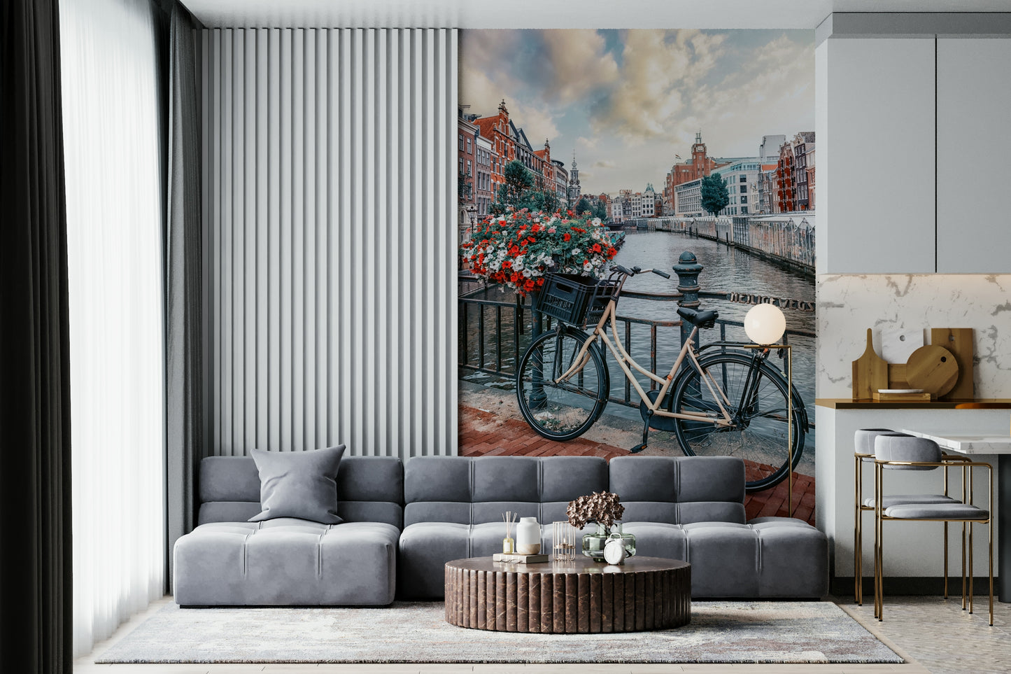 Amsterdam Canal Ride Wall Mural