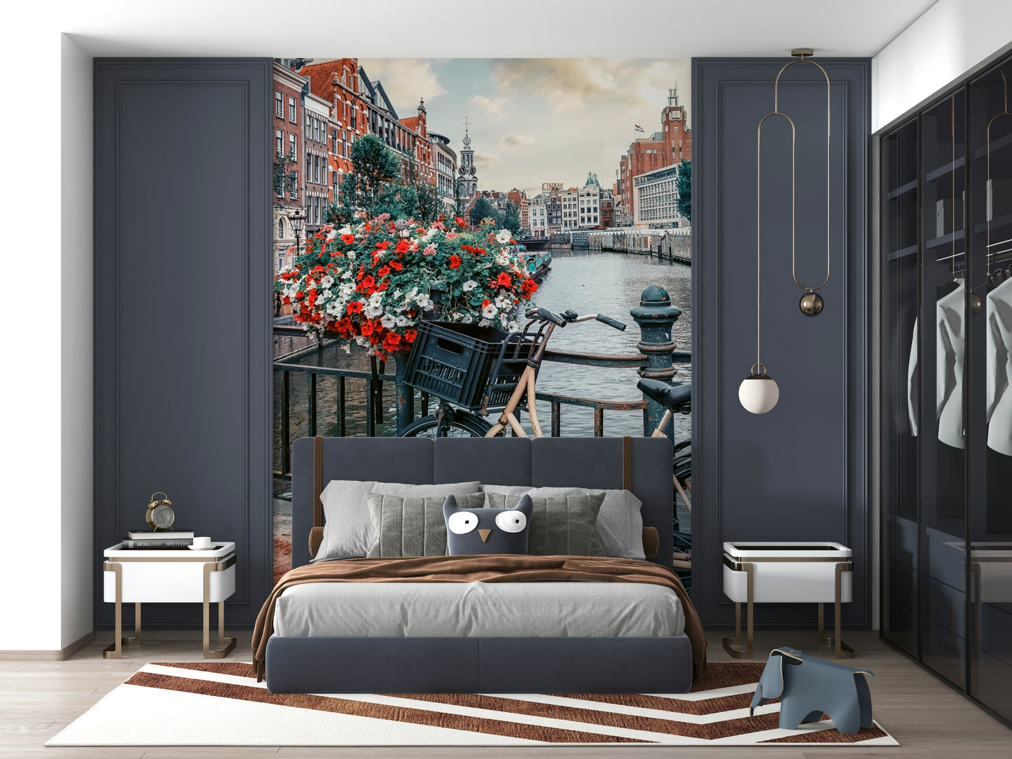 Amsterdam Canal Ride Wall Mural