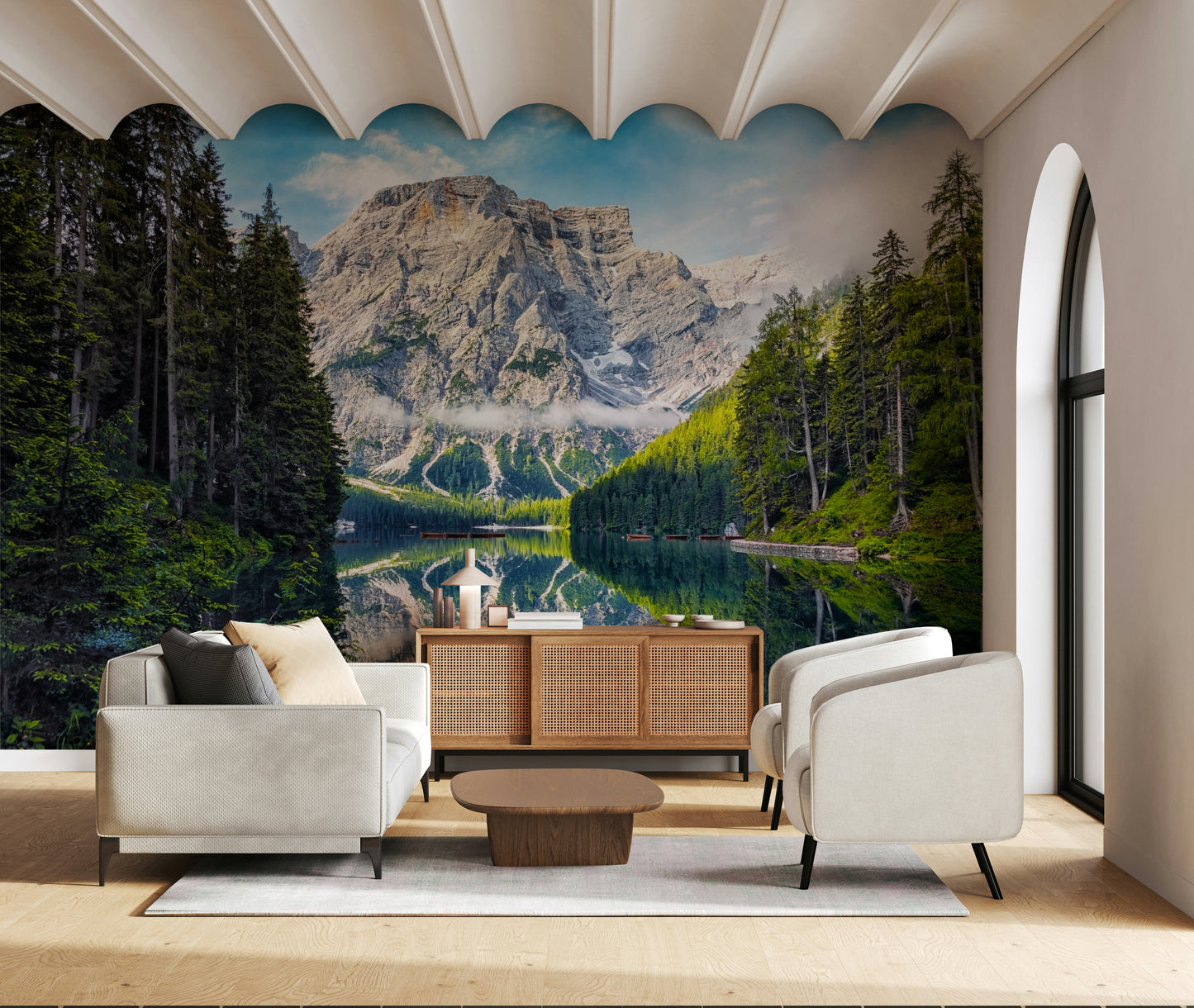 Lake Braies Majesty Wall Mural