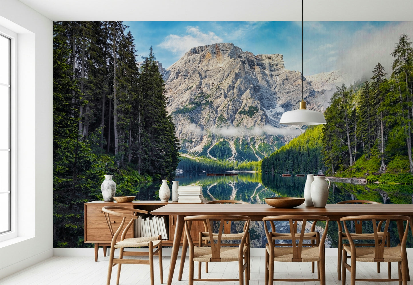 Lake Braies Majesty Wall Mural