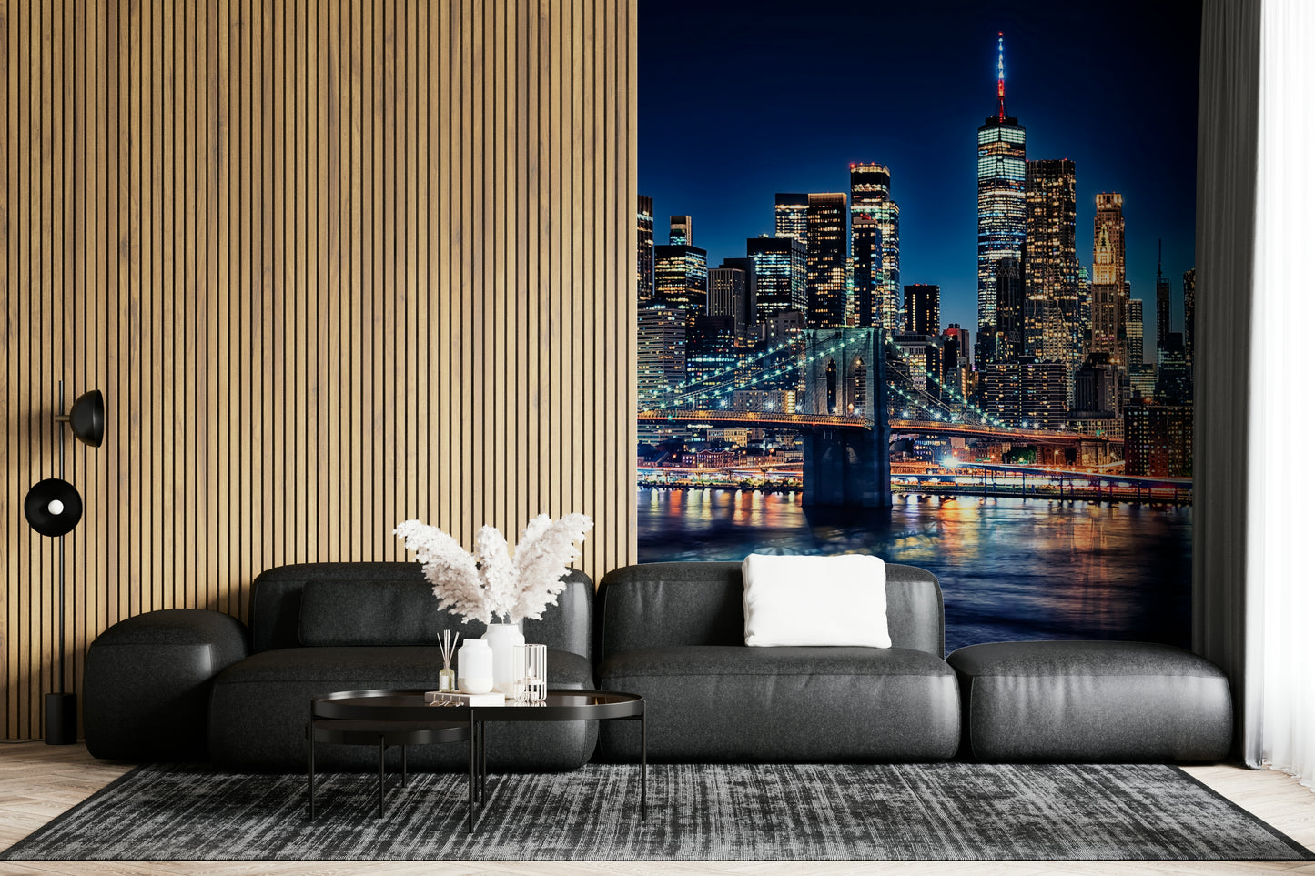 NYC Night Lights Wall Mural