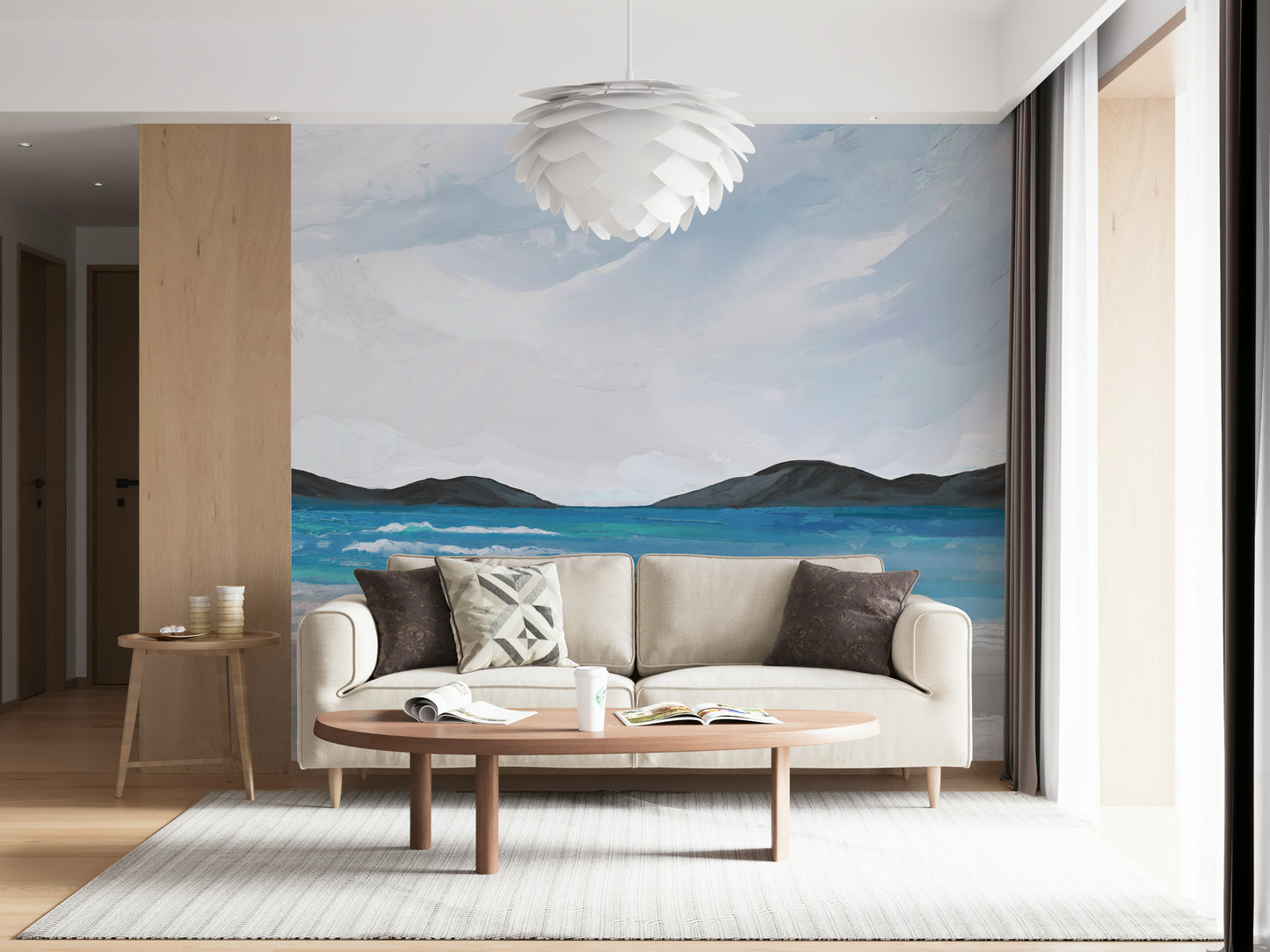 Coastal Scene Wall Mural