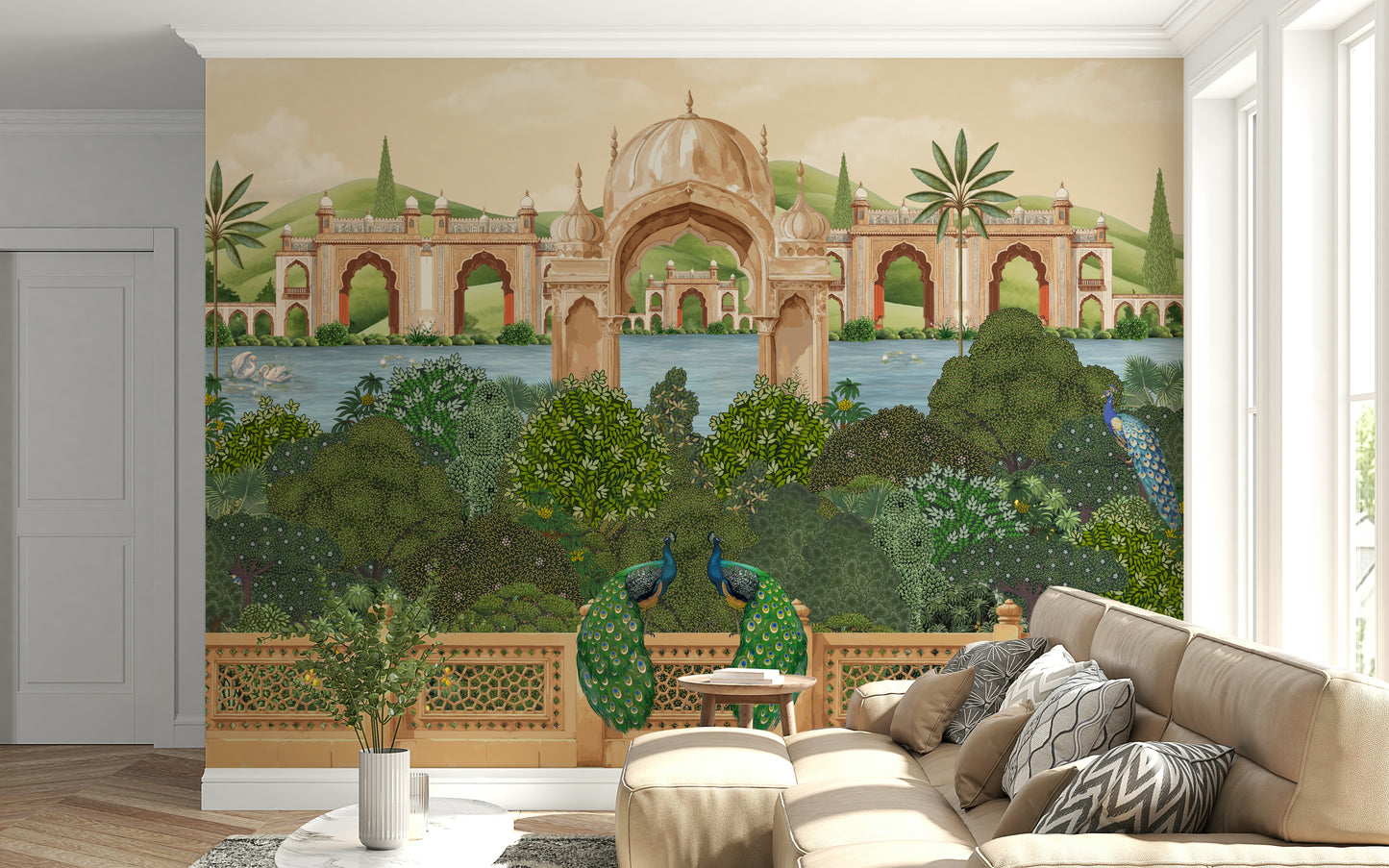 Peacock Paradise Wall Mural