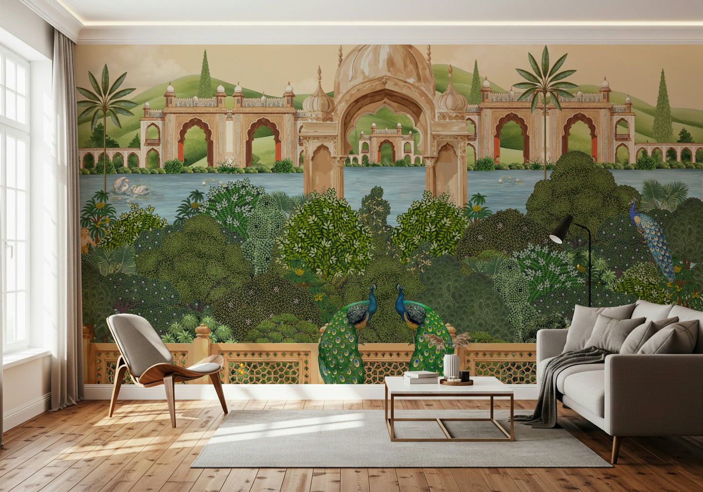 Peacock Paradise Wall Mural