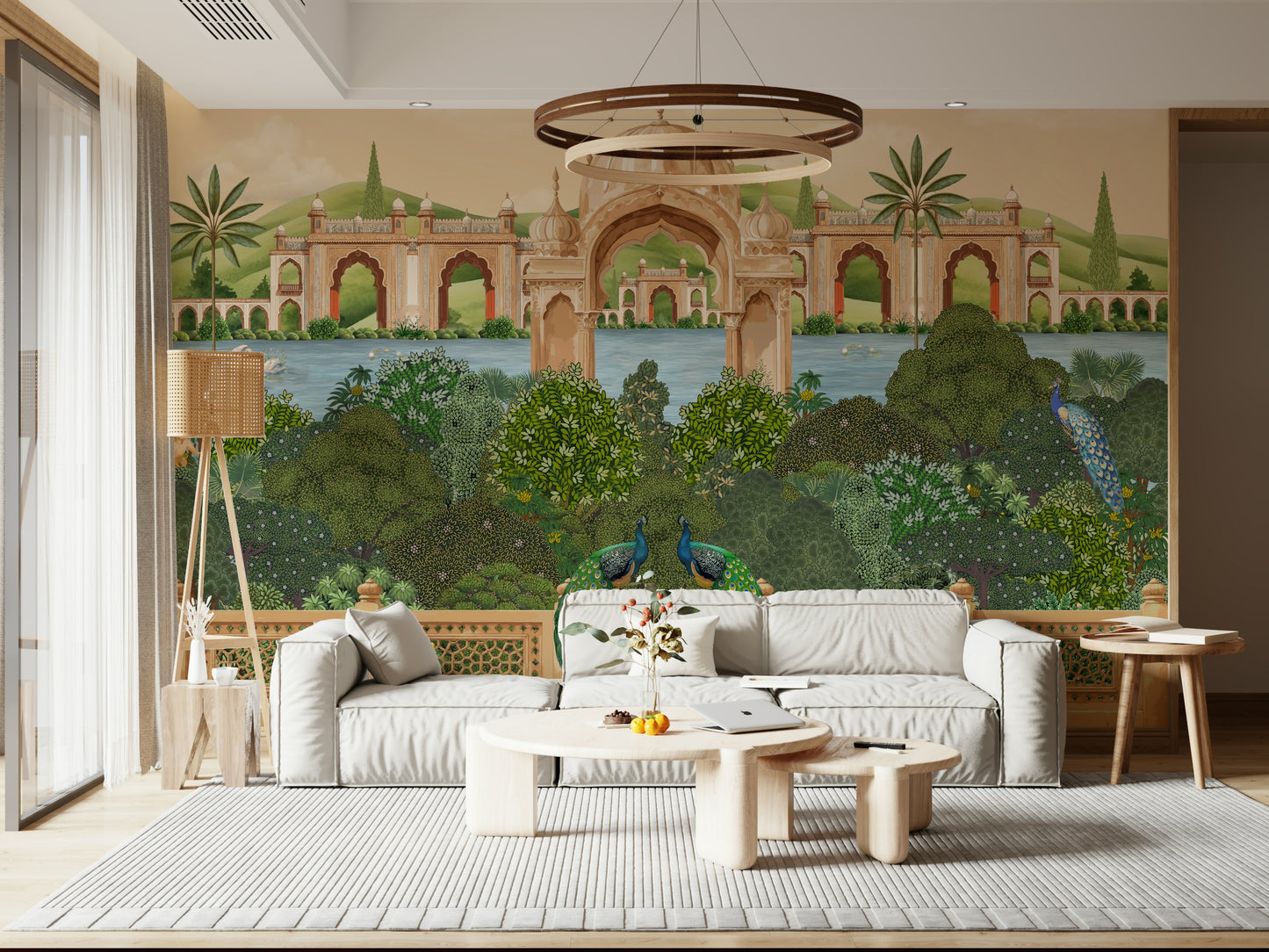 Peacock Paradise Wall Mural