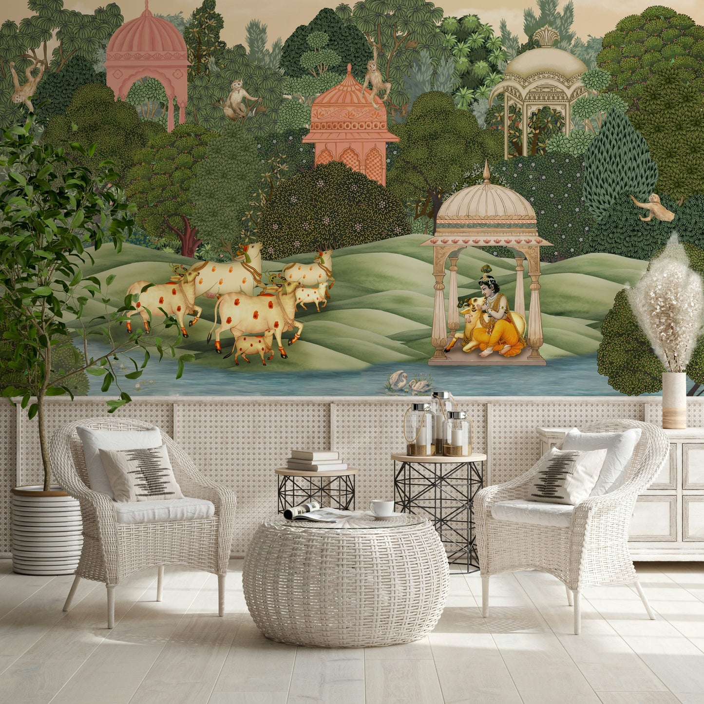 Krishna’s Sanctuary Wall Mural