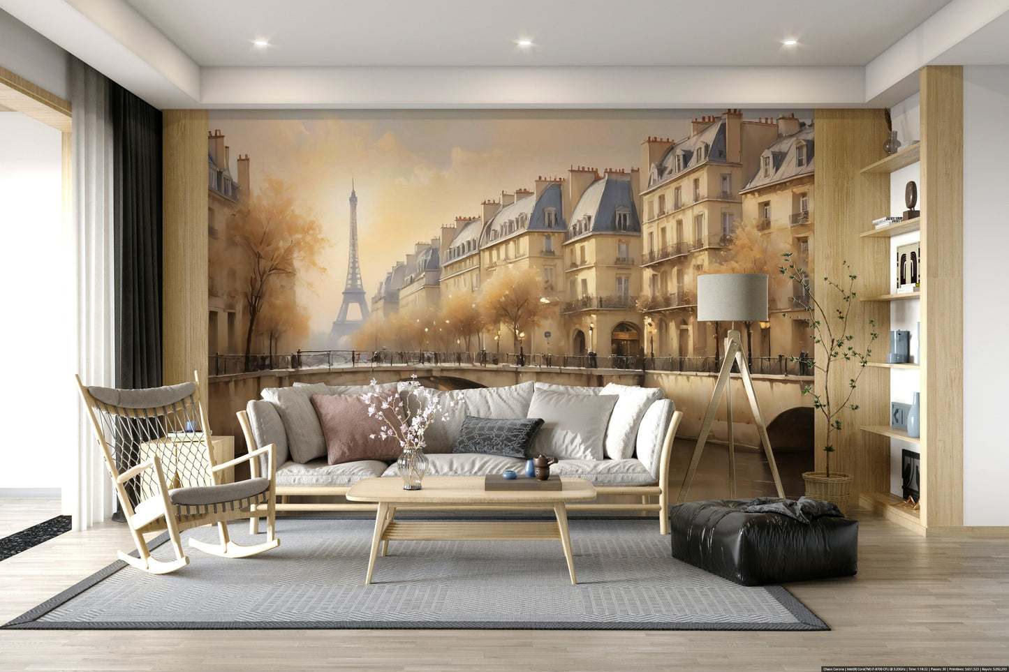 Parisian Serenity Wall Mural