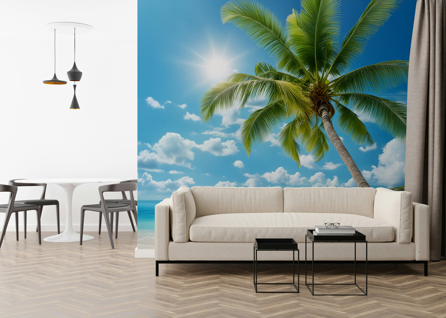 Serene Tranquil Beach Wall Mural