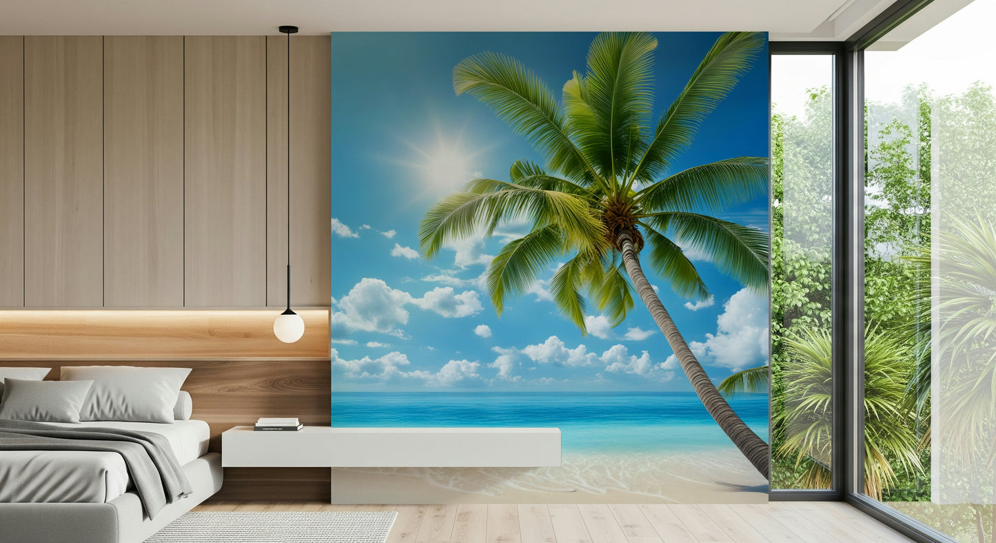 Serene Tranquil Beach Wall Mural
