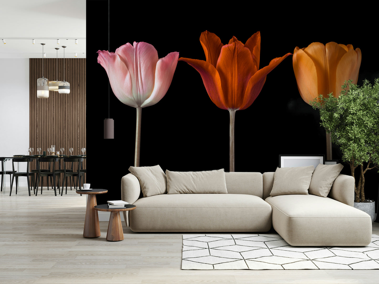 Tulip Trio Wall Mural