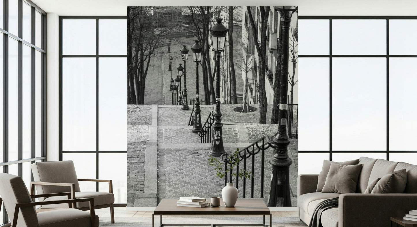 Montmartre steps Wall Mural