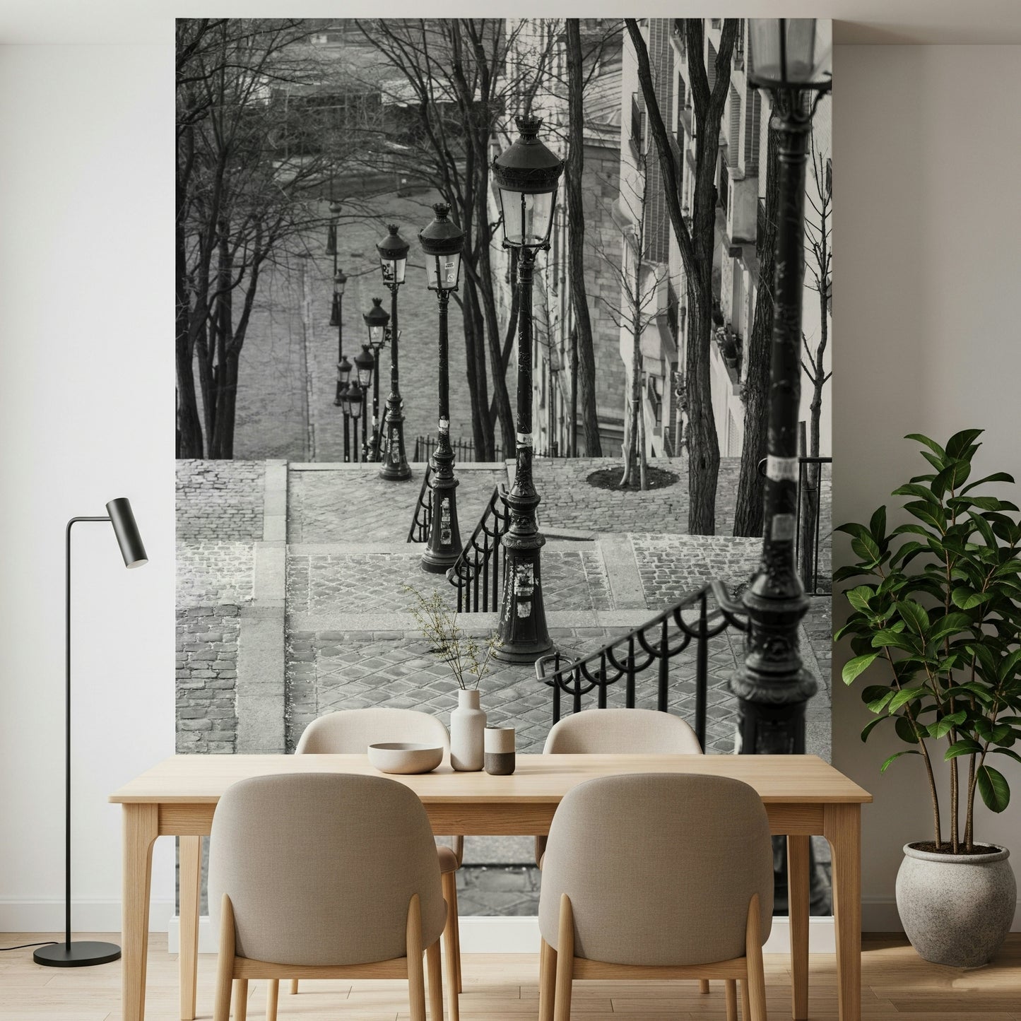 Montmartre steps Wall Mural
