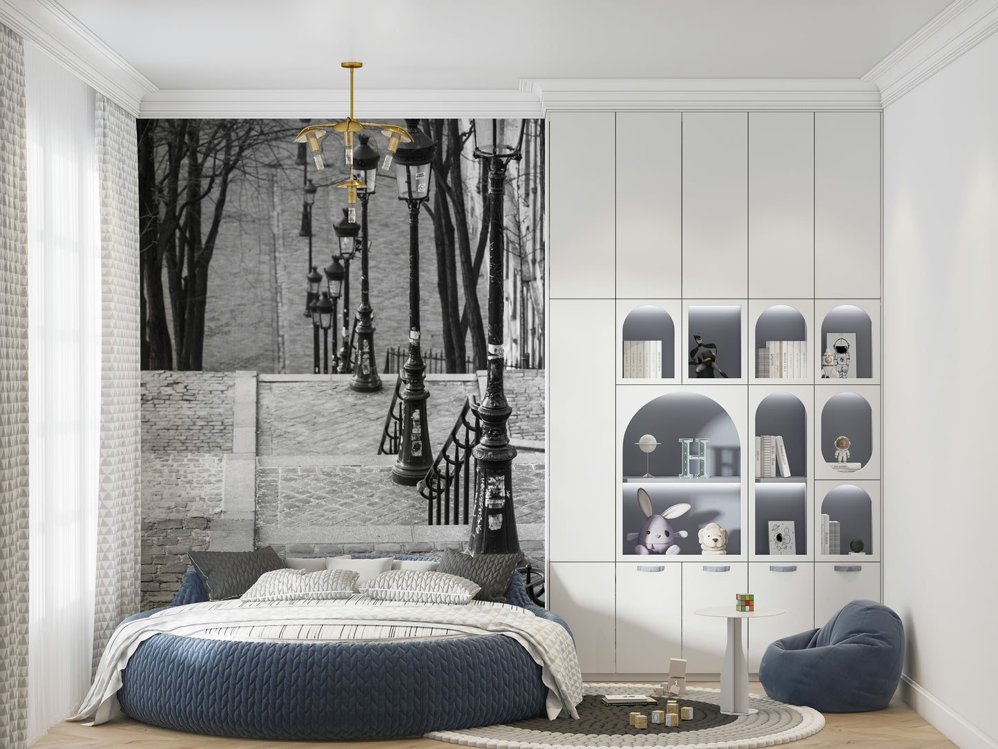 Montmartre steps Wall Mural