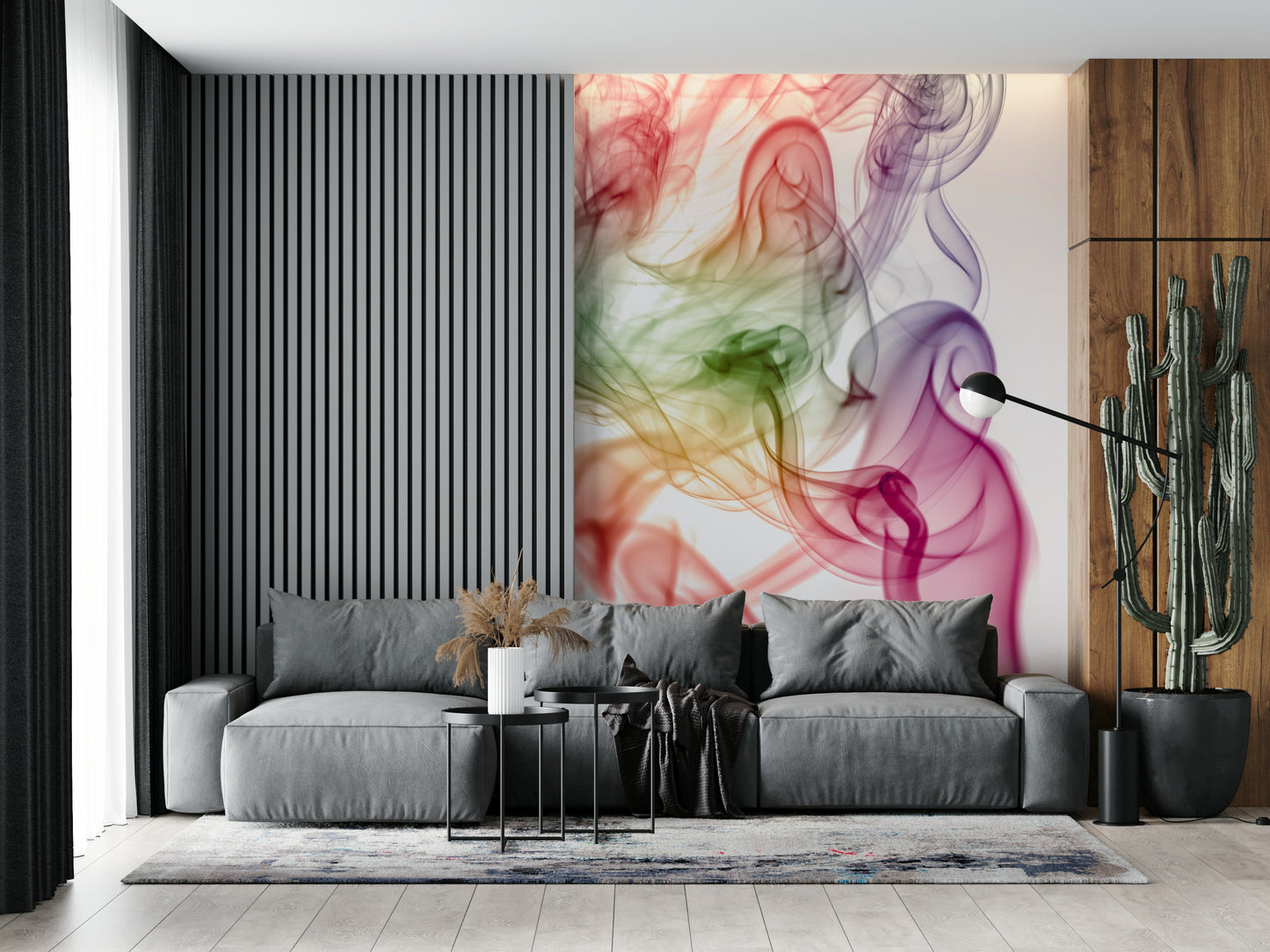 Smoke Art Wall Mural