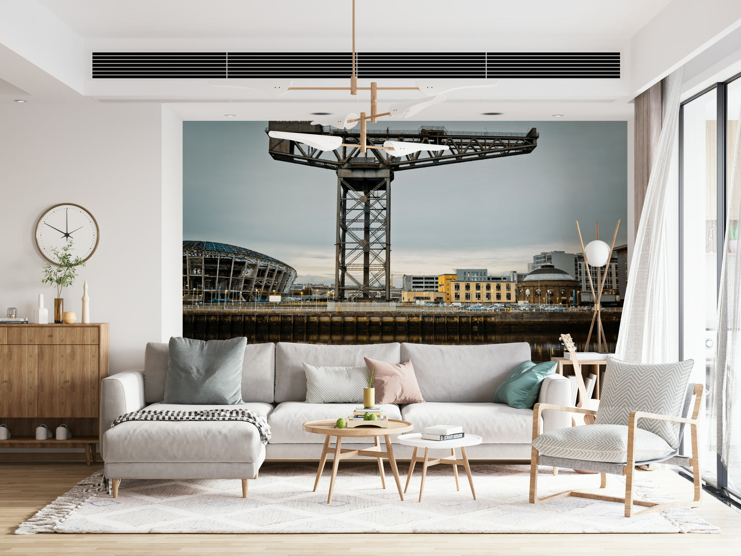 Finnieston Crane Wall Mural