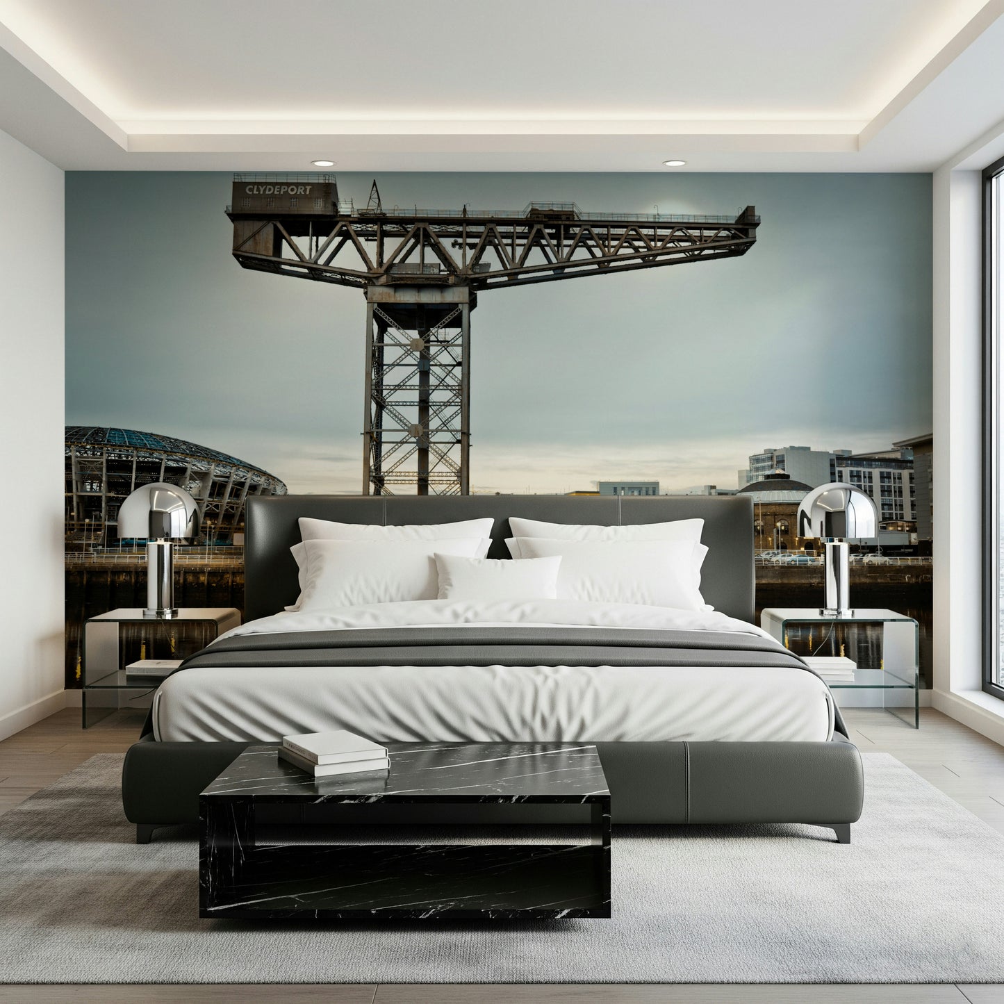 Finnieston Crane Wall Mural