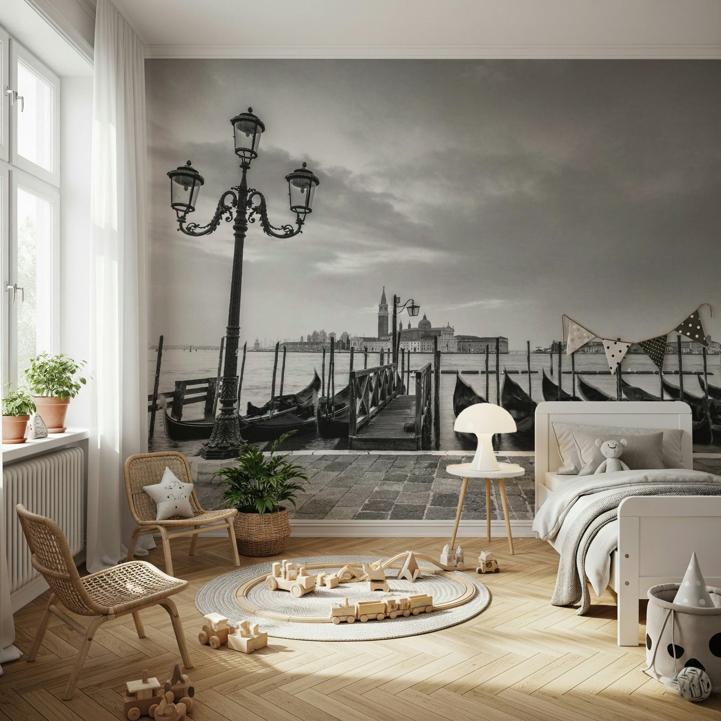 Lagoon Lights Wall Mural