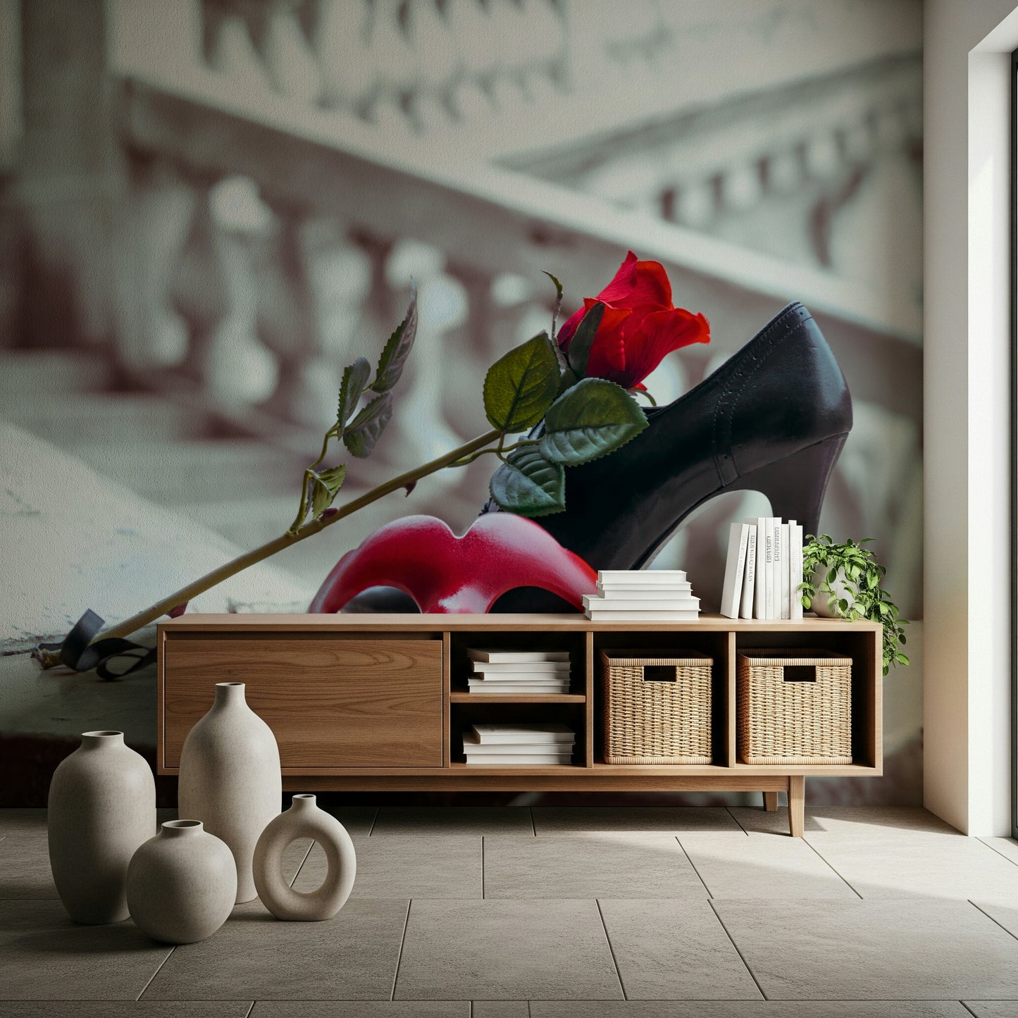 Masquerade Romance Wall Mural