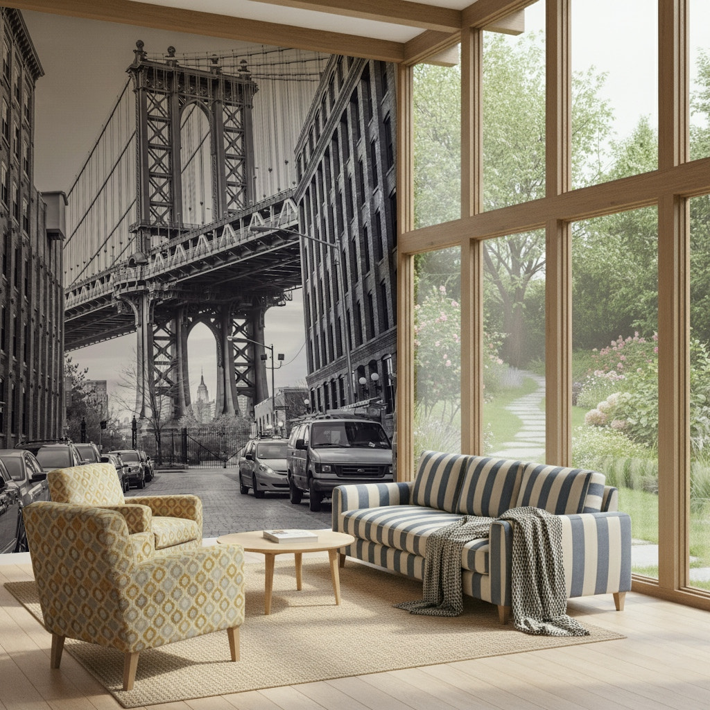 Manhattan Bridge from the Dumbo  Wall Mural