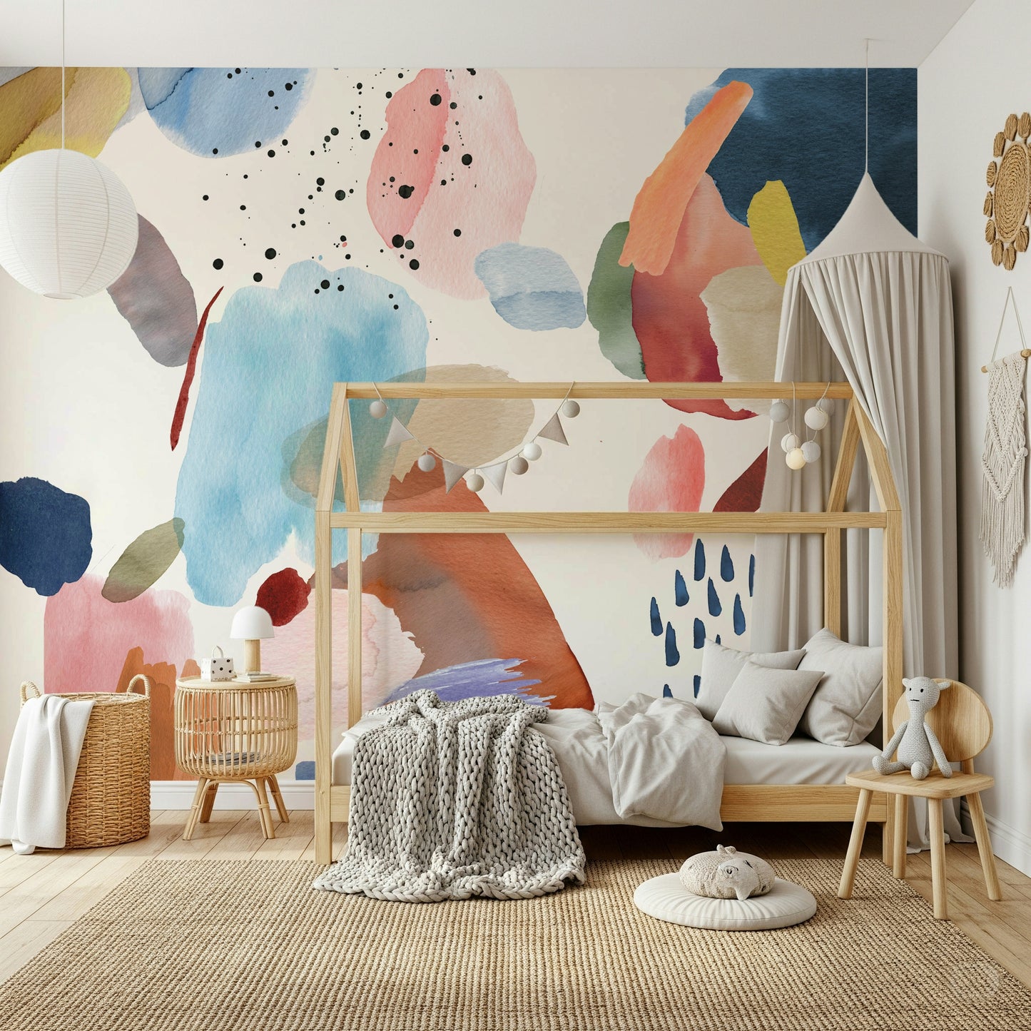 Watercolor Harmony Wall Mural