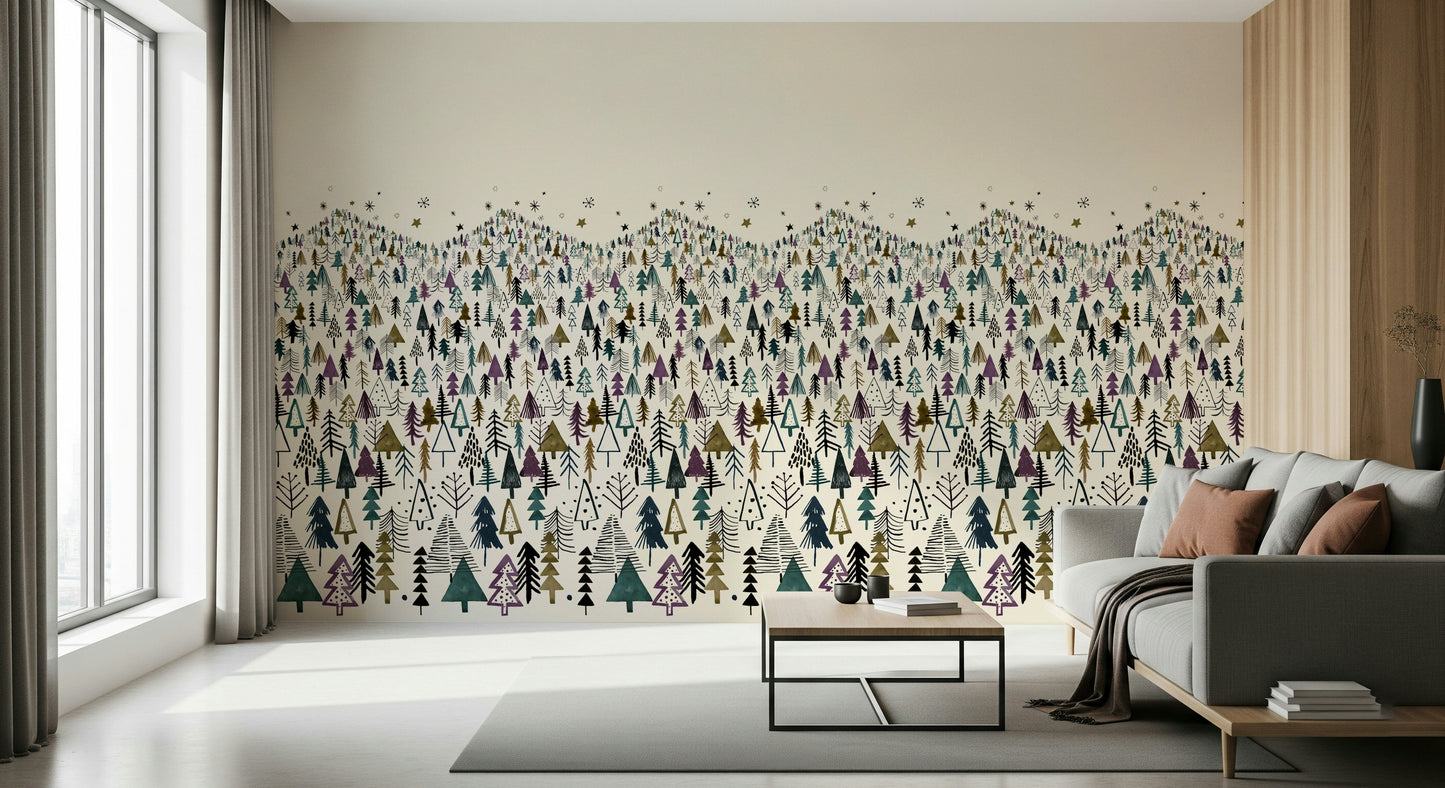 Winter Tree Wonderland Wall Mural