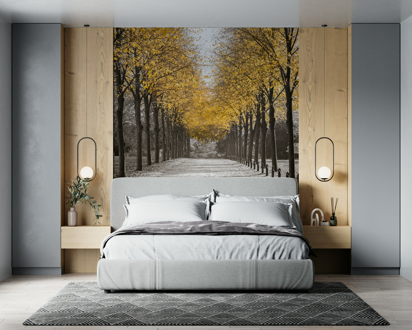 White Gold Wall Mural