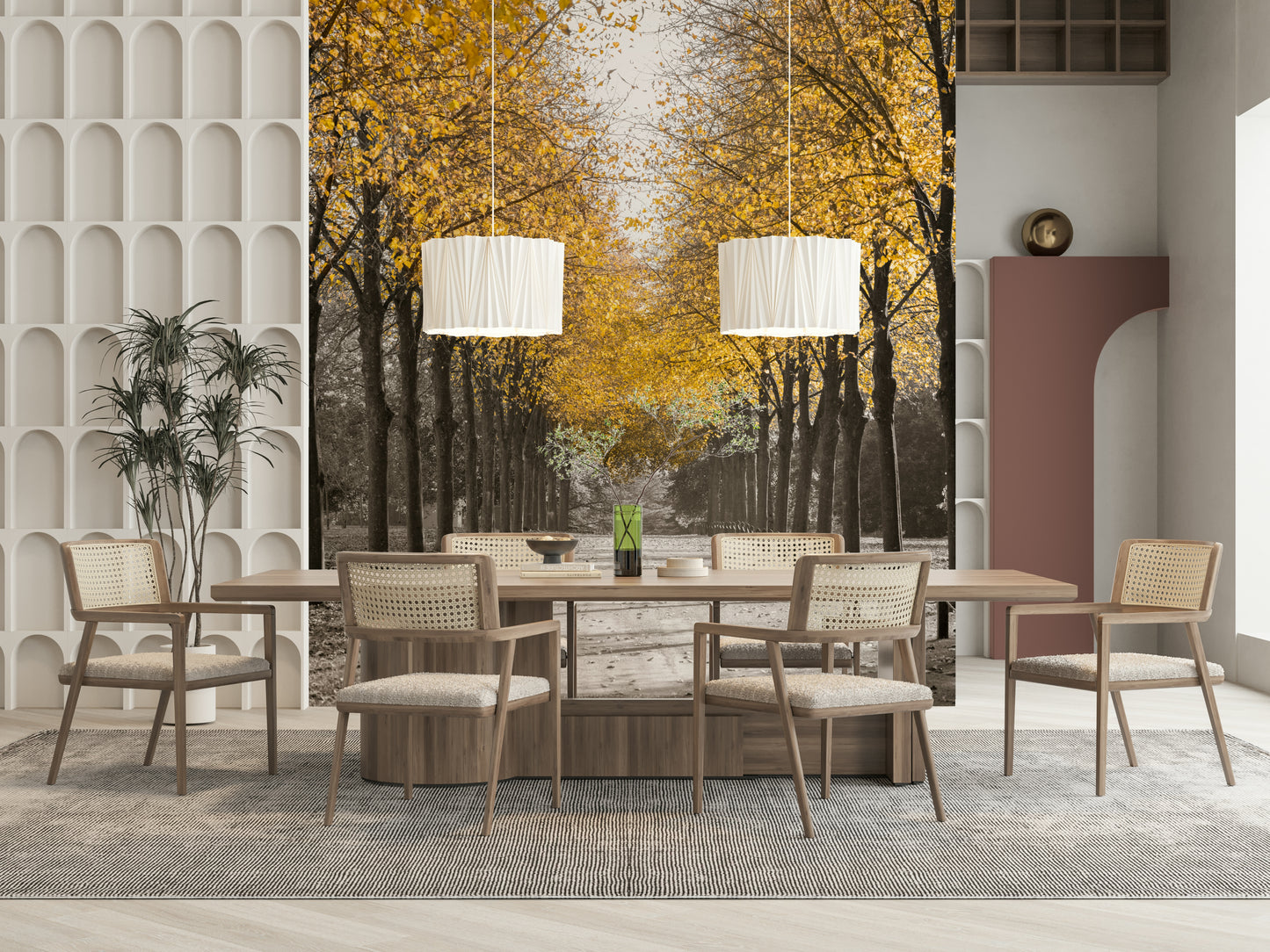 White Gold Wall Mural