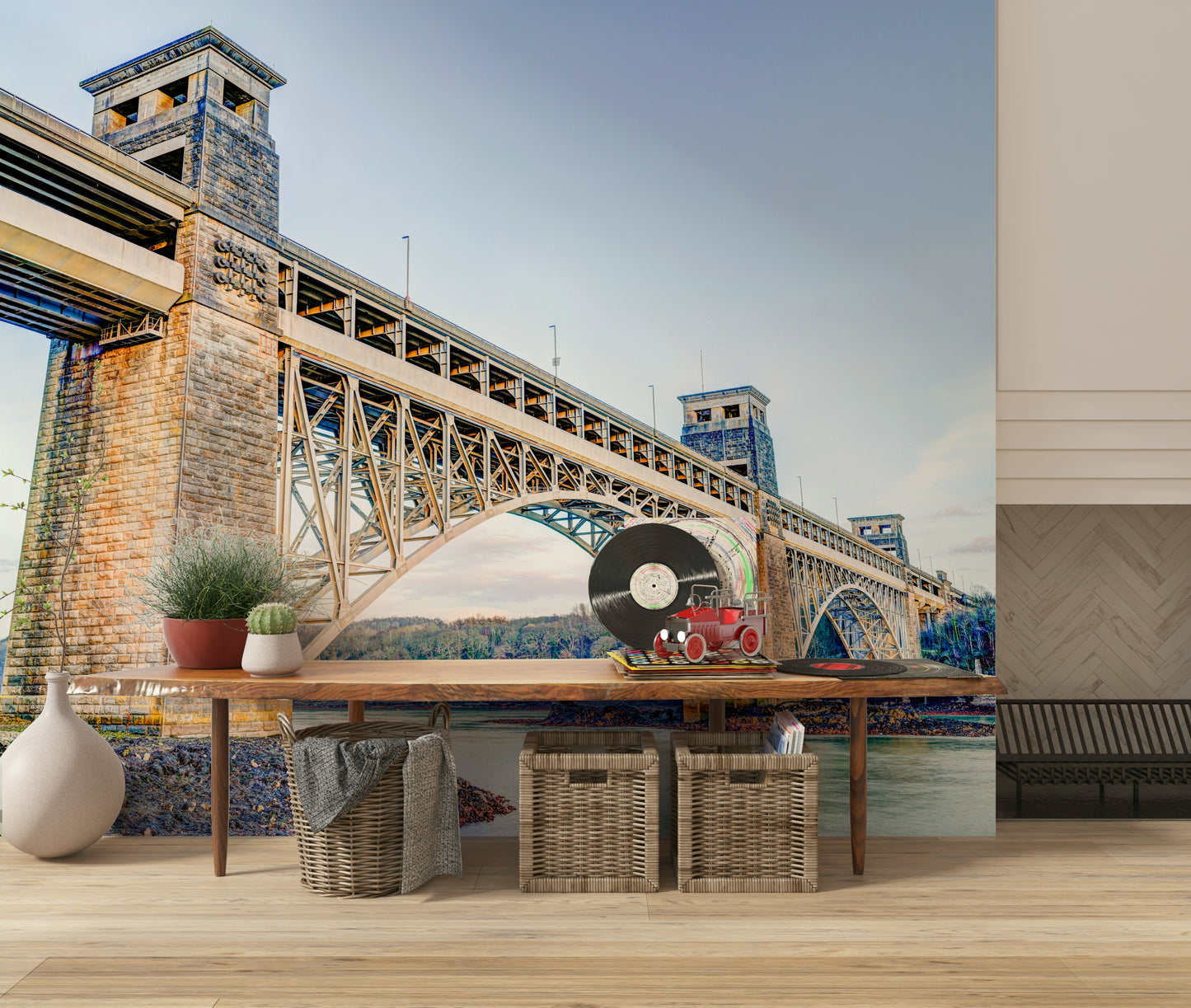 Britannia Bridge View Wall Mural