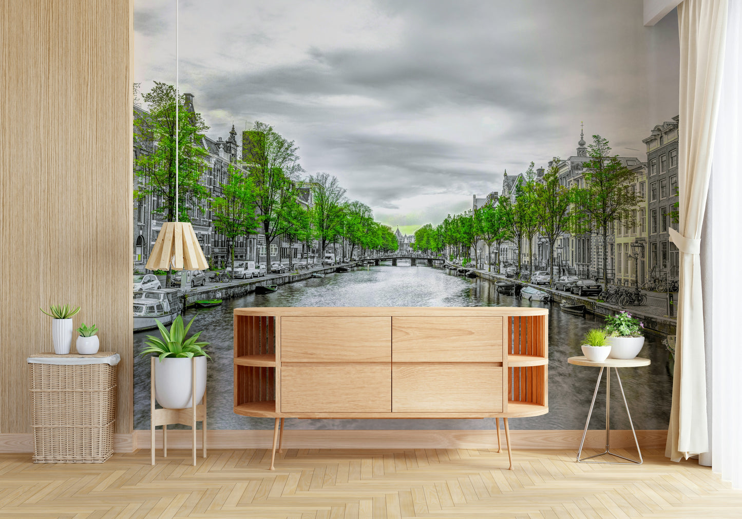 Amsterdam Canal Serenity Wall Mural