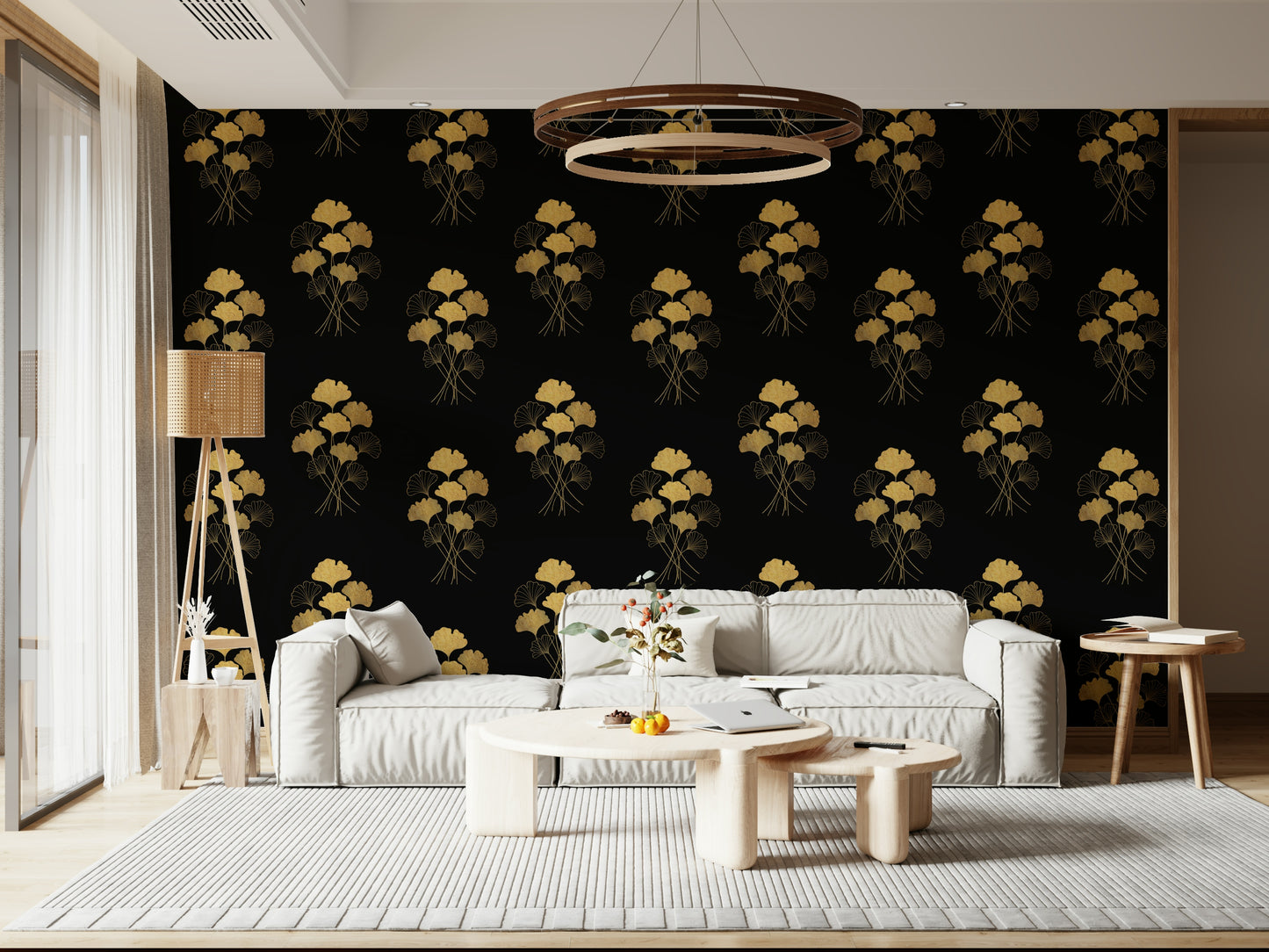 Ginkgo Luxury Gold Wall Mural