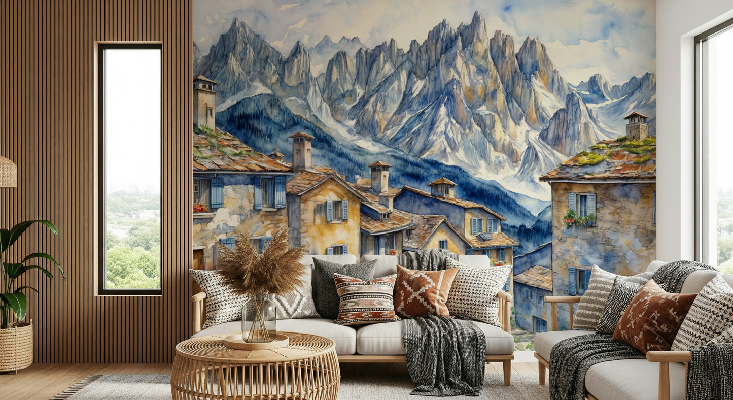 Alpine Village Dream Wall Mural