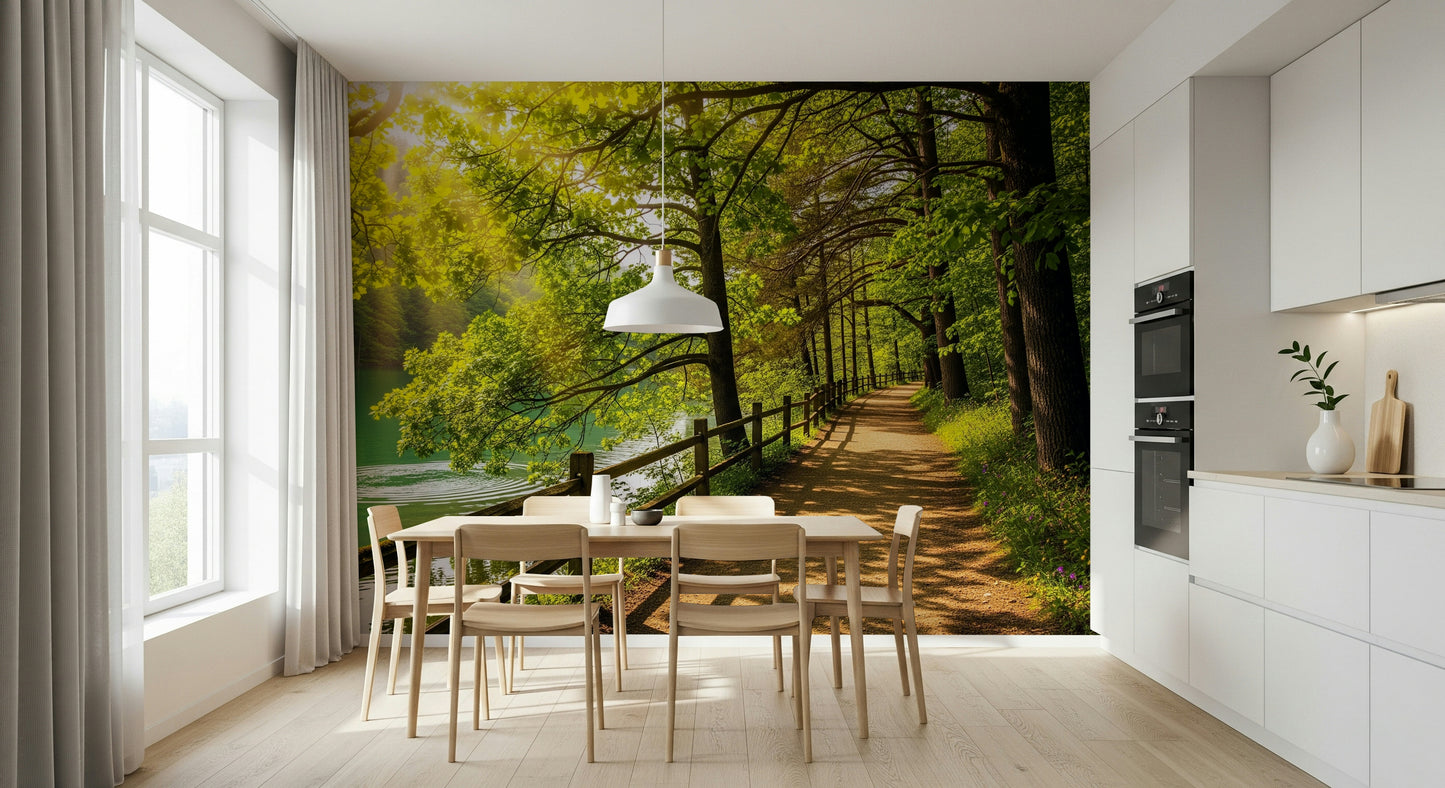 Lake Path Serenity Wall Mural