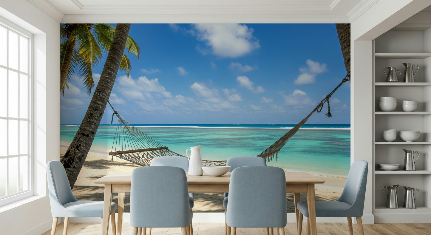 Beach Hammock Haven Wall Mural